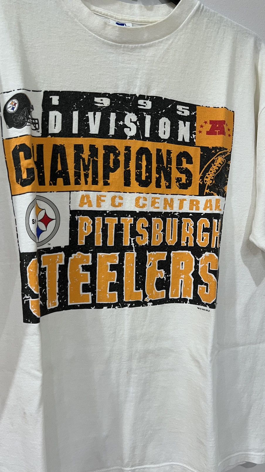 NFL 1995 Division Champion Pittsburgh Steelers Size XL Size US XL / EU 56 / 4 - 2 Thumbnail