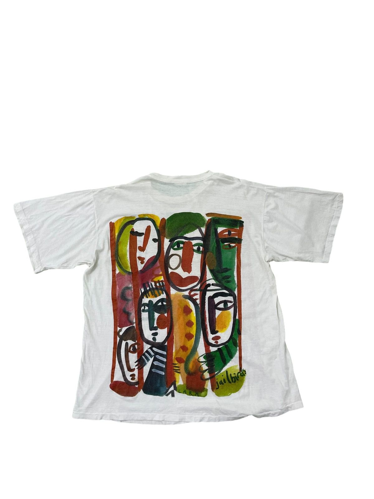 Art Comes First Vtg 80s Cream Tea London Pop Art Double Side Printed 3🟩6 Size US XL / EU 56 / 4 - 7 Thumbnail