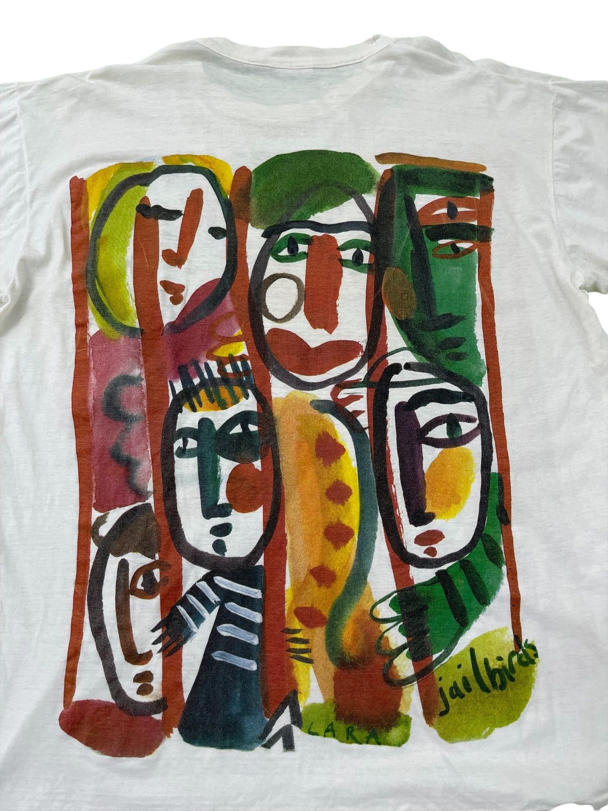 Art Comes First Vtg 80s Cream Tea London Pop Art Double Side Printed 3🟩6 Size US XL / EU 56 / 4 - 8 Thumbnail