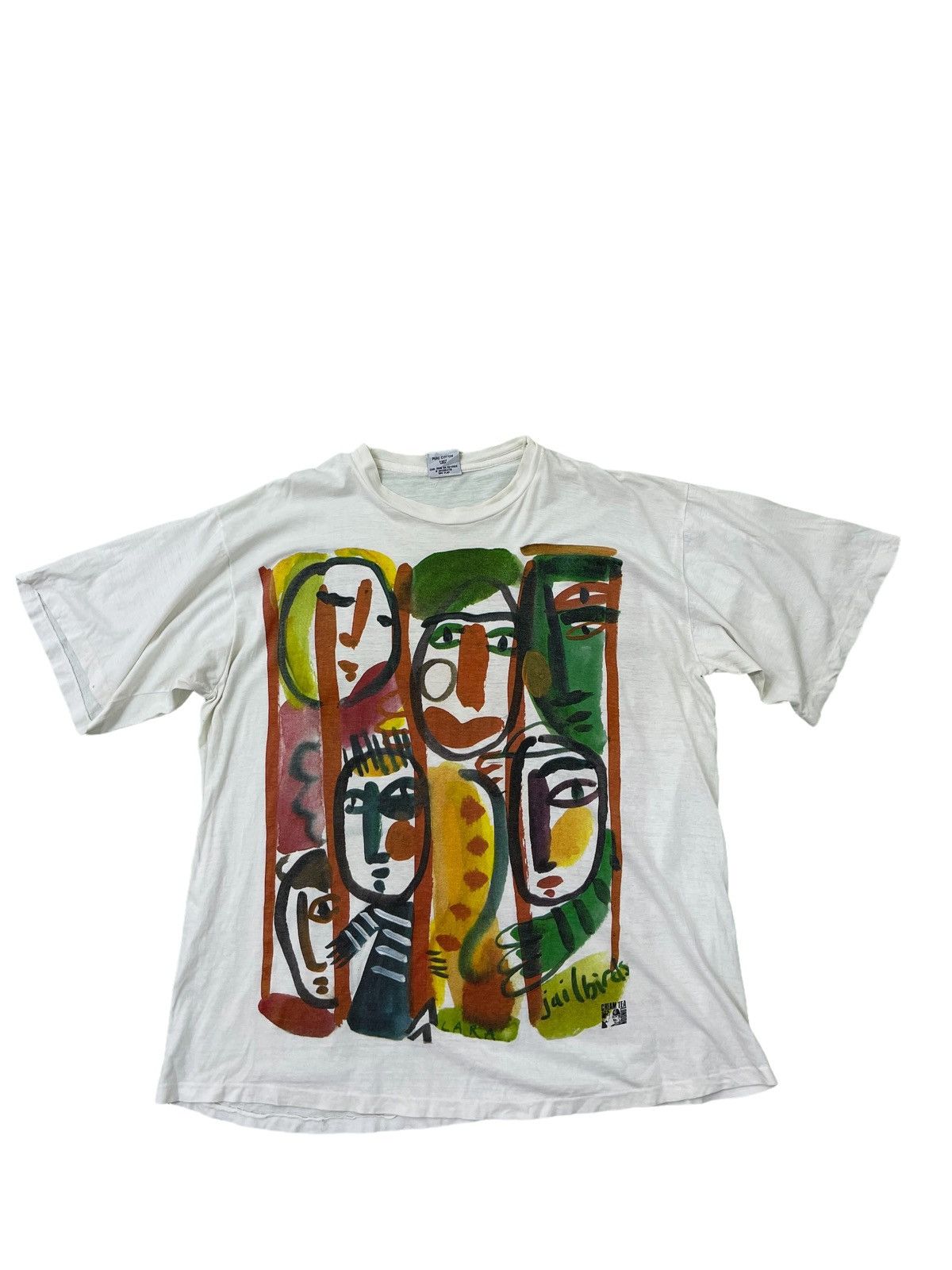 Art Comes First Vtg 80s Cream Tea London Pop Art Double Side Printed 3🟩6 Size US XL / EU 56 / 4 - 2 Thumbnail