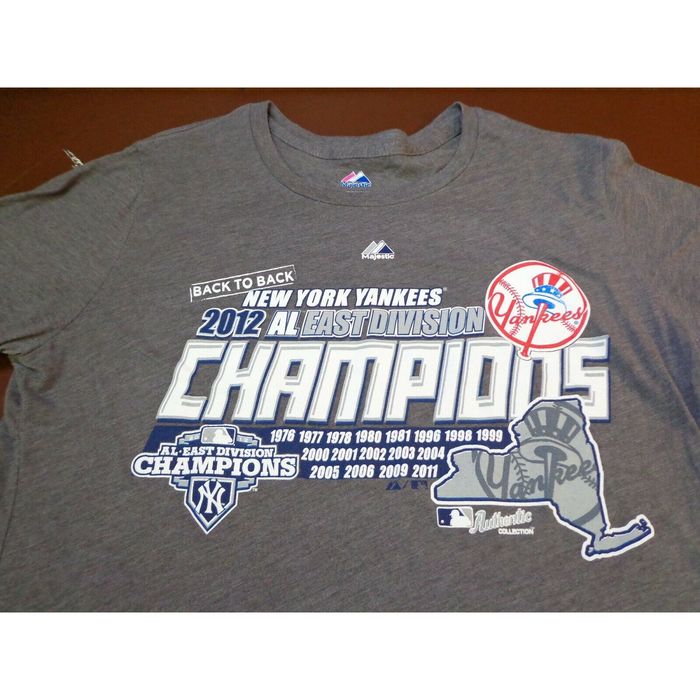 New York Yankees Division Champions Shirt, Majestic Yankees T