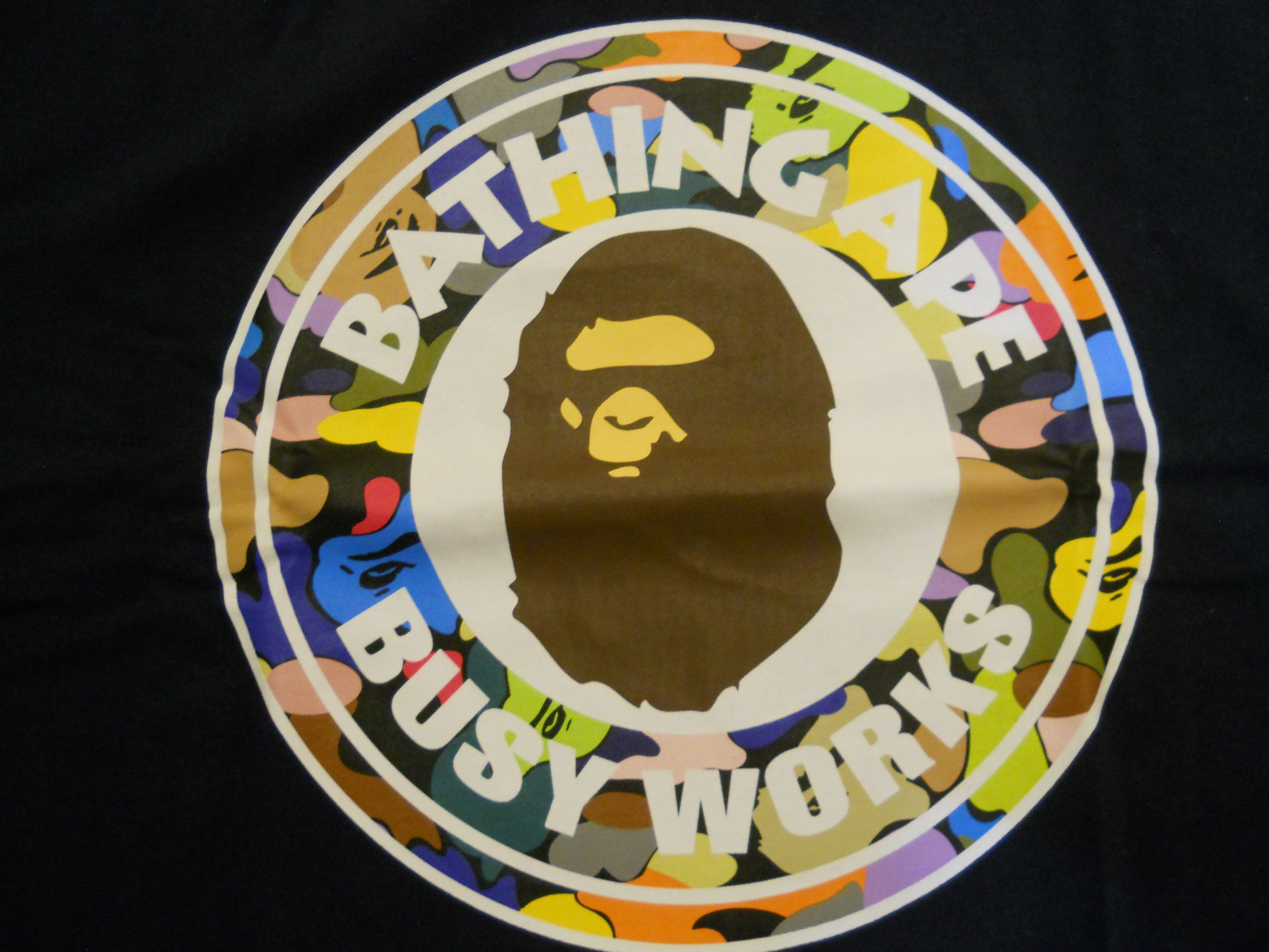 Bape 3XL NAVY Bathing Ape Busy Works (Multi-color Camo) ss tee Size US XXL / EU 58 / 5 - 7 Thumbnail