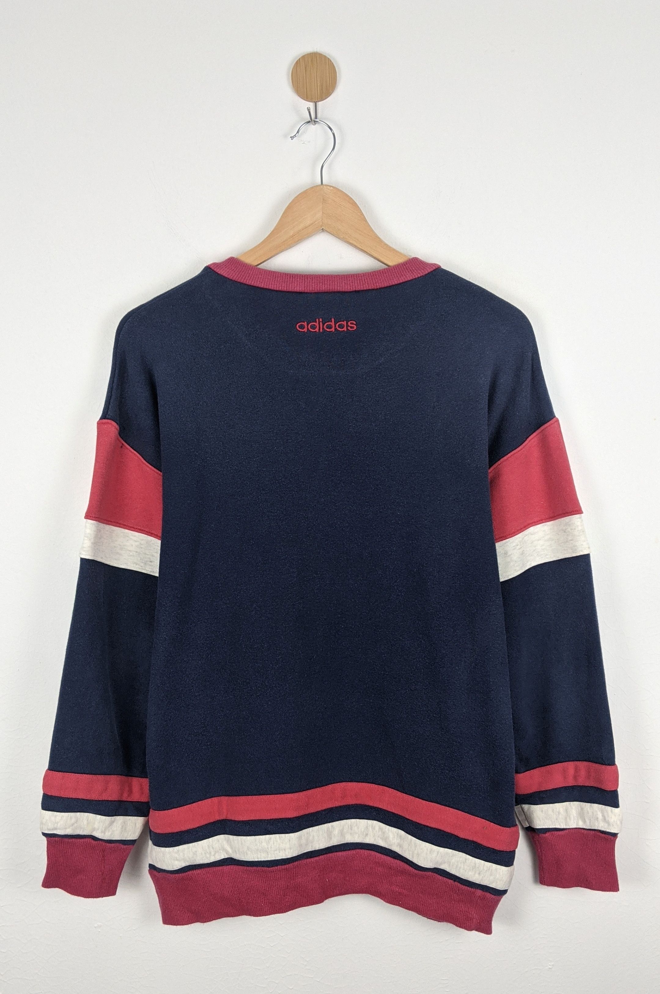 Adidas Vintage Adidas Sweatshirt 90s Trefoil Size US L / EU 52-54 / 3 - 3 Thumbnail