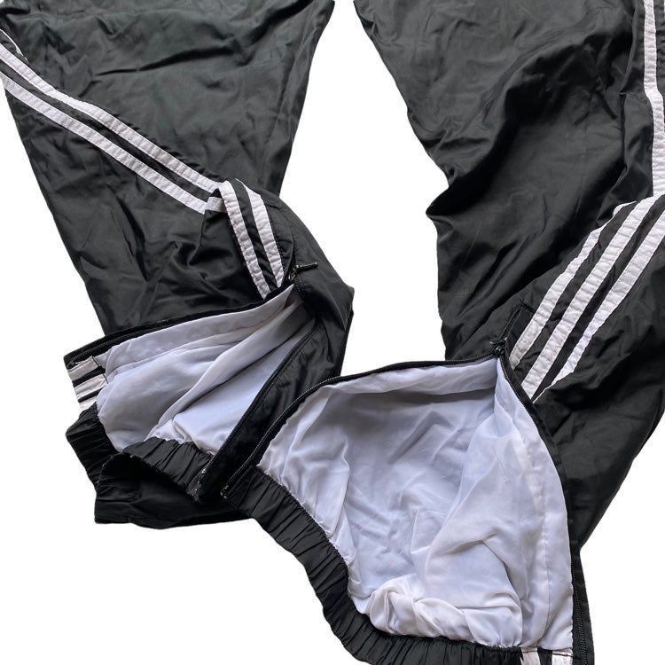 Adidas XL Adidas Zip 3 Stripe Lined Track Pants Joggers w/ Zipper Size US 36 / EU 52 - 3 Thumbnail