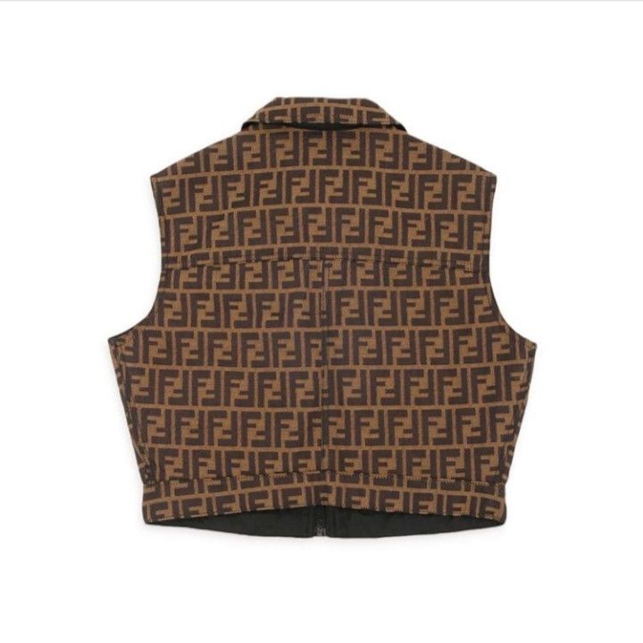 Fendi 90s FENDI FF Zucca Monogram Reversible Zip-Up Vest Size M / US 6-8 / IT 42-44 - 2 Thumbnail