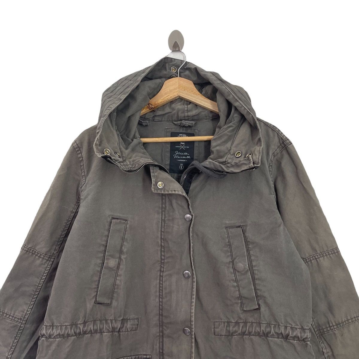Gap × Vintage GAP Zipper Parkas Hoodie Size M Size US M / EU 48-50 / 2 - 2 Thumbnail