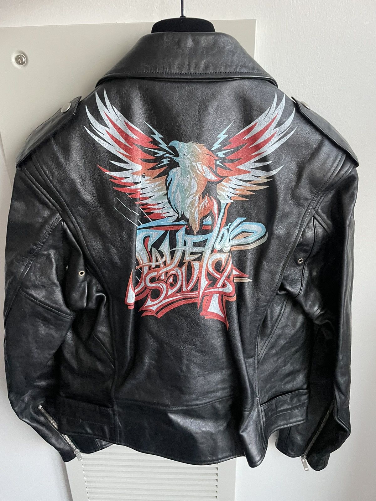 Givenchy RARE $5,500 Value Runway Givenchy DiSTRESSED Leather jacket Size US L / EU 52-54 / 3 - 9 Thumbnail