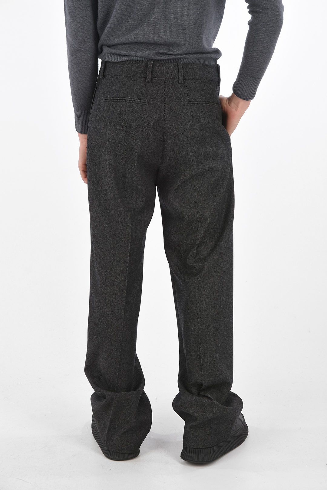 Off-White WOOL DOUBLE PLEAT TROUSERS Size US 32 / EU 48 - 2 Thumbnail