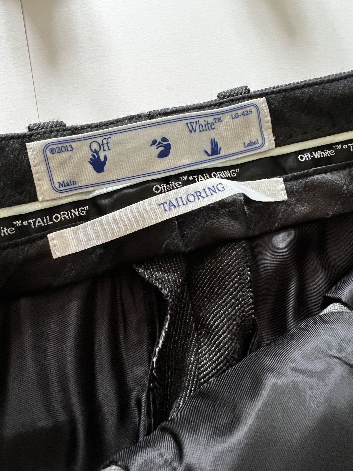Off-White WOOL DOUBLE PLEAT TROUSERS Size US 32 / EU 48 - 6 Thumbnail