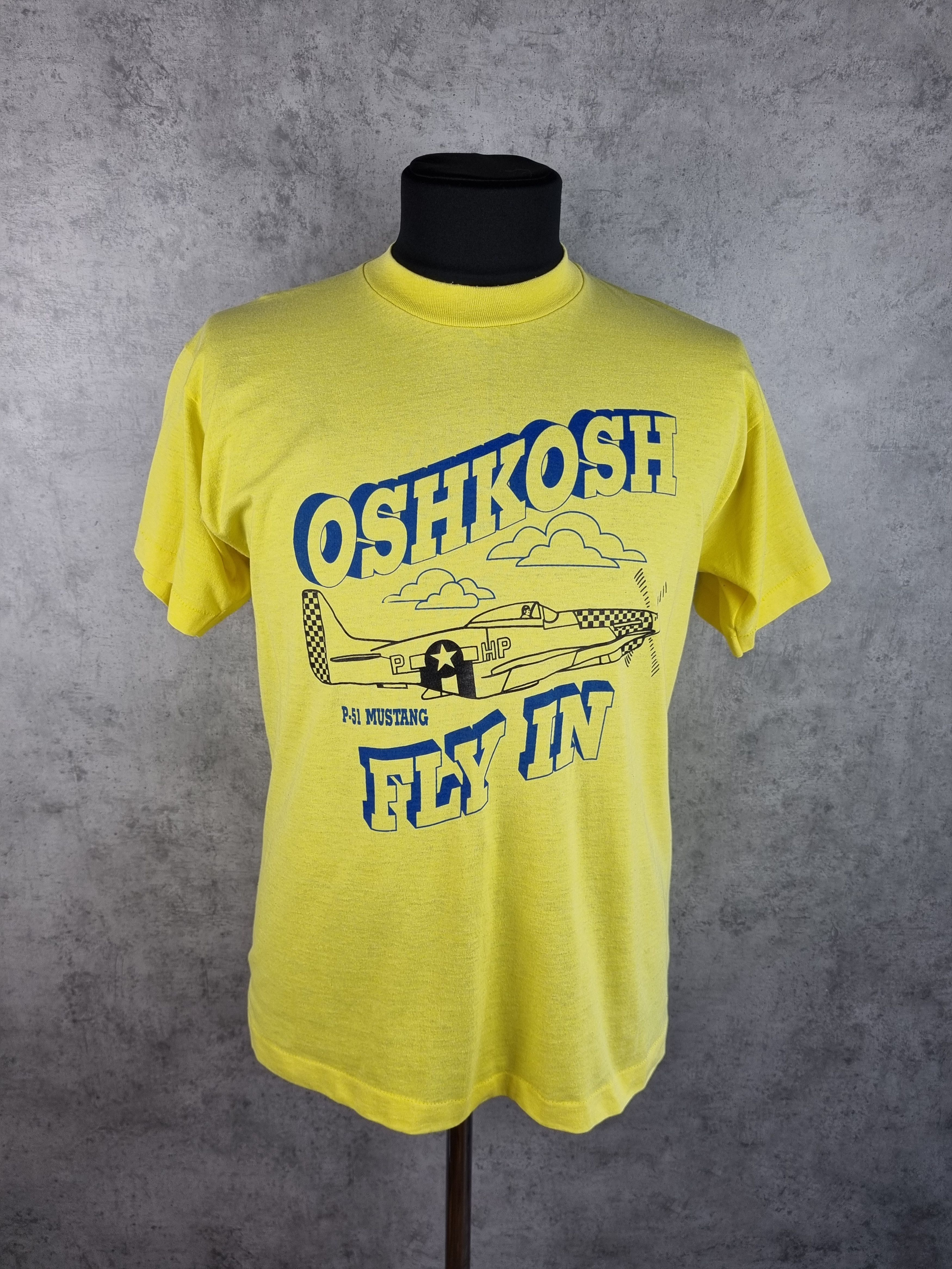 Oshkosh Rare OSHKOSH single stitch Fly In Plane 80s 50/50 Tee shirt Size US M / EU 48-50 / 2 - 1 Thumbnail