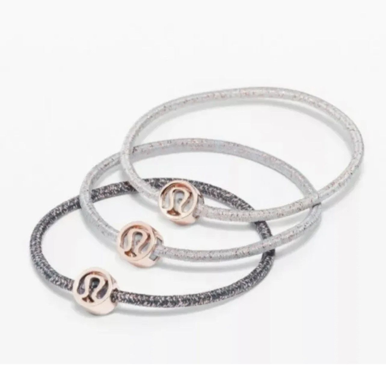 Lululemon Lululemon Sparkle On Hair TiesSubmarine/Chambray/Hazy Jade