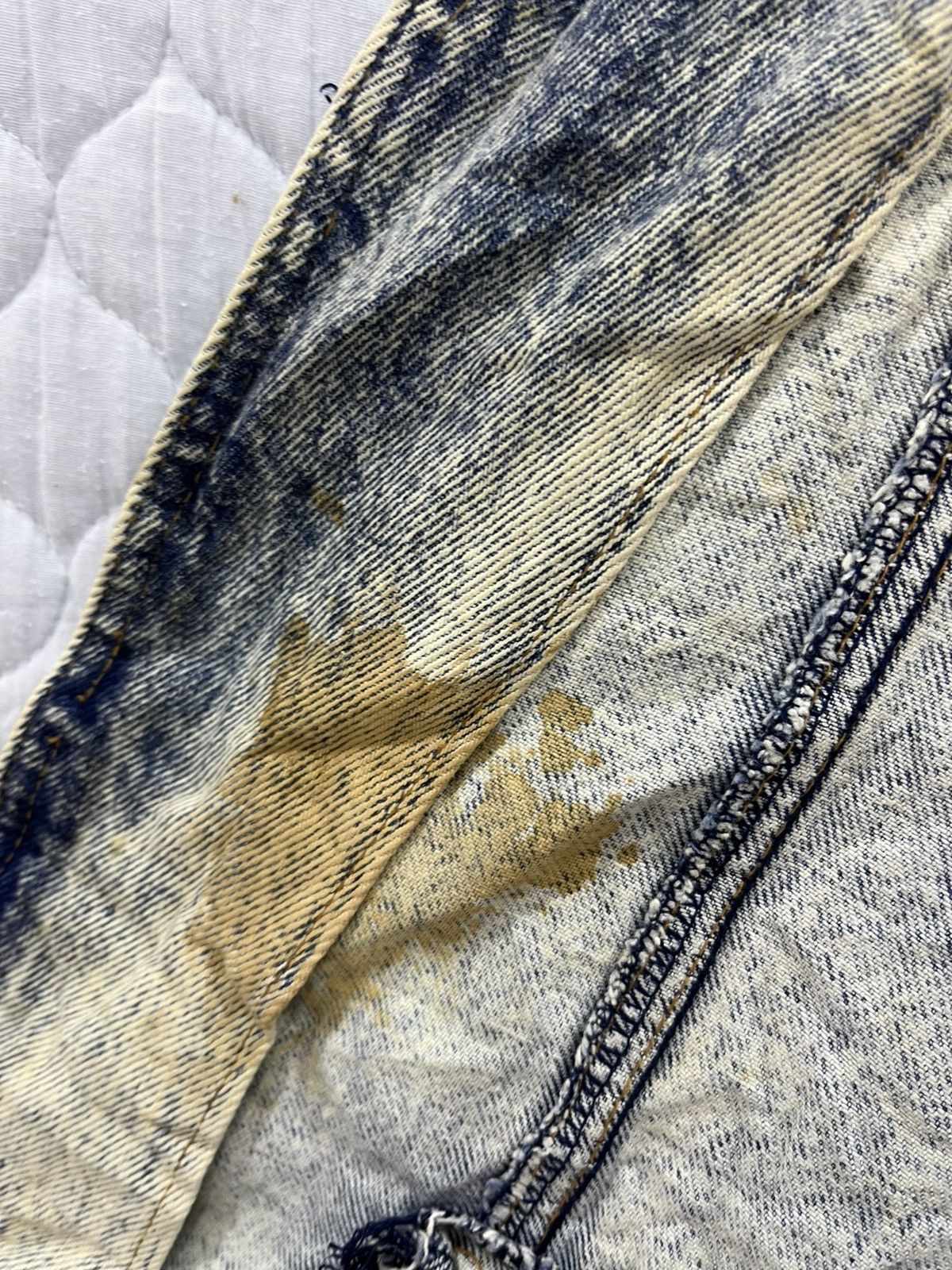 Vintage I. VINTAGE LEARSI ACID WASH DENIM JACKET Size US S / EU 44-46 / 1 - 8 Thumbnail