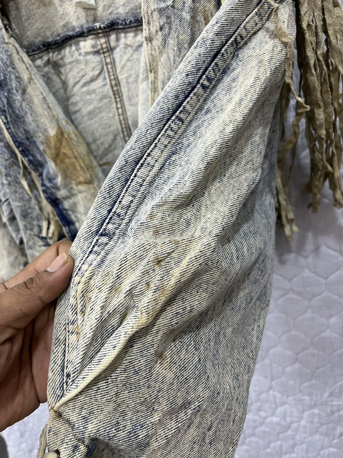 Vintage I. VINTAGE LEARSI ACID WASH DENIM JACKET Size US S / EU 44-46 / 1 - 11 Thumbnail