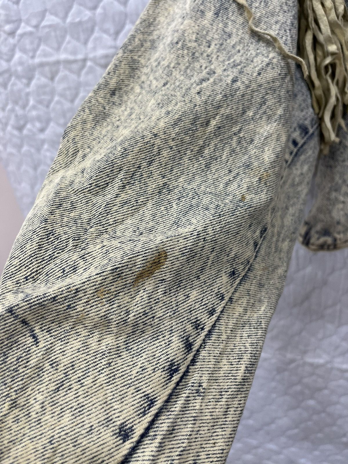 Vintage I. VINTAGE LEARSI ACID WASH DENIM JACKET Size US S / EU 44-46 / 1 - 10 Thumbnail