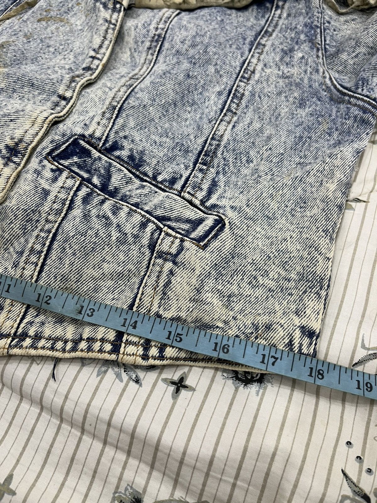 Vintage I. VINTAGE LEARSI ACID WASH DENIM JACKET Size US S / EU 44-46 / 1 - 15 Thumbnail
