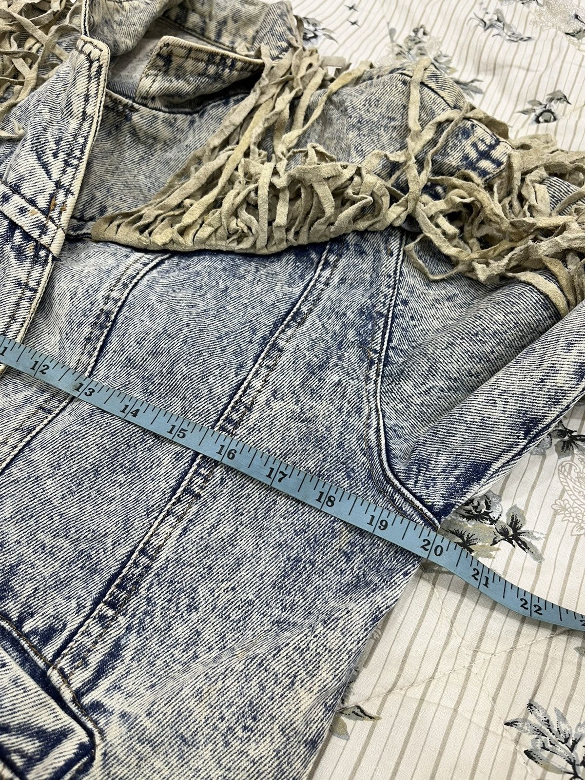 Vintage I. VINTAGE LEARSI ACID WASH DENIM JACKET Size US S / EU 44-46 / 1 - 14 Thumbnail