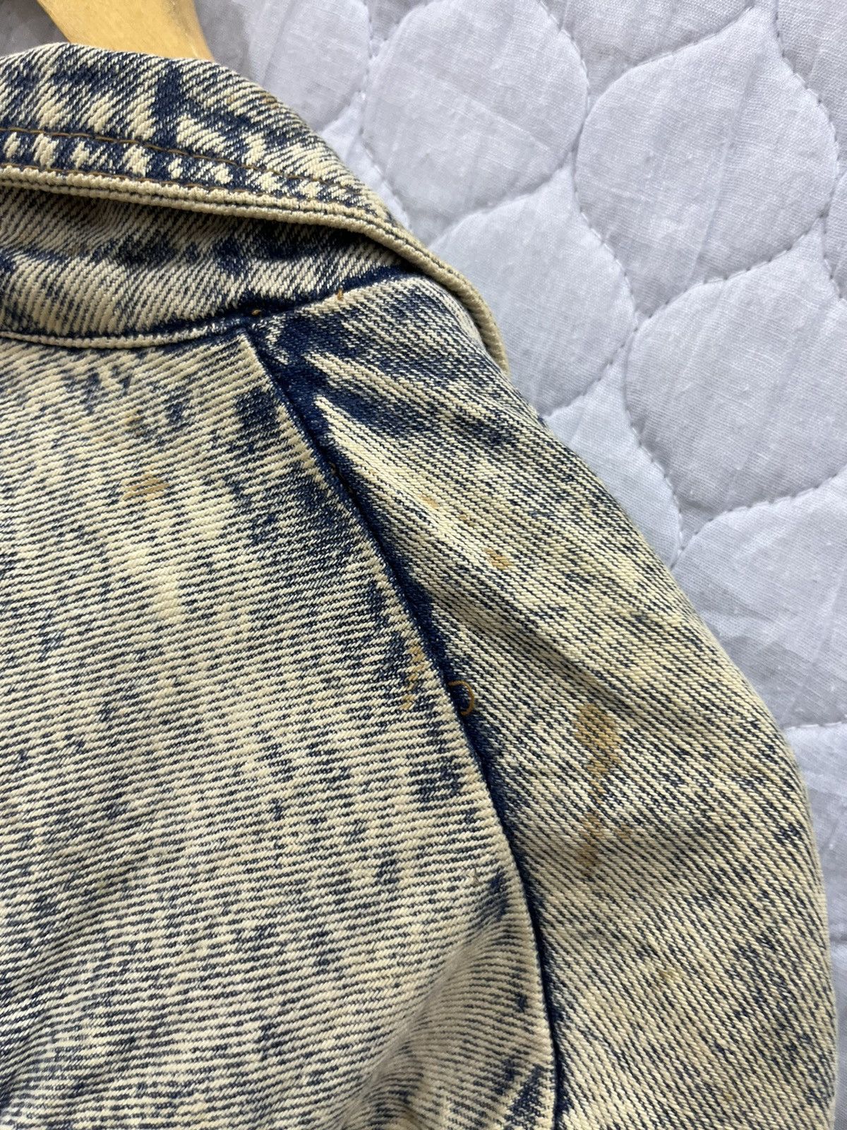 Vintage I. VINTAGE LEARSI ACID WASH DENIM JACKET Size US S / EU 44-46 / 1 - 13 Thumbnail