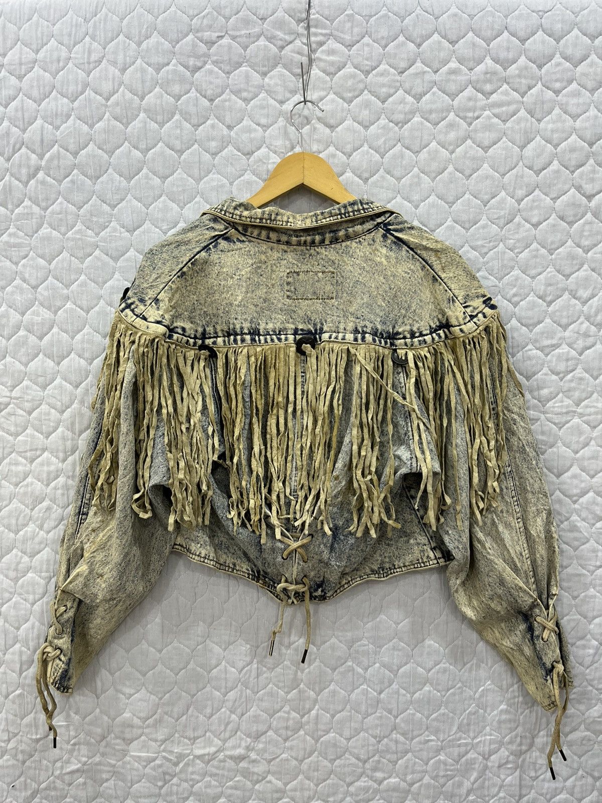 Vintage I. VINTAGE LEARSI ACID WASH DENIM JACKET Size US S / EU 44-46 / 1 - 5 Thumbnail