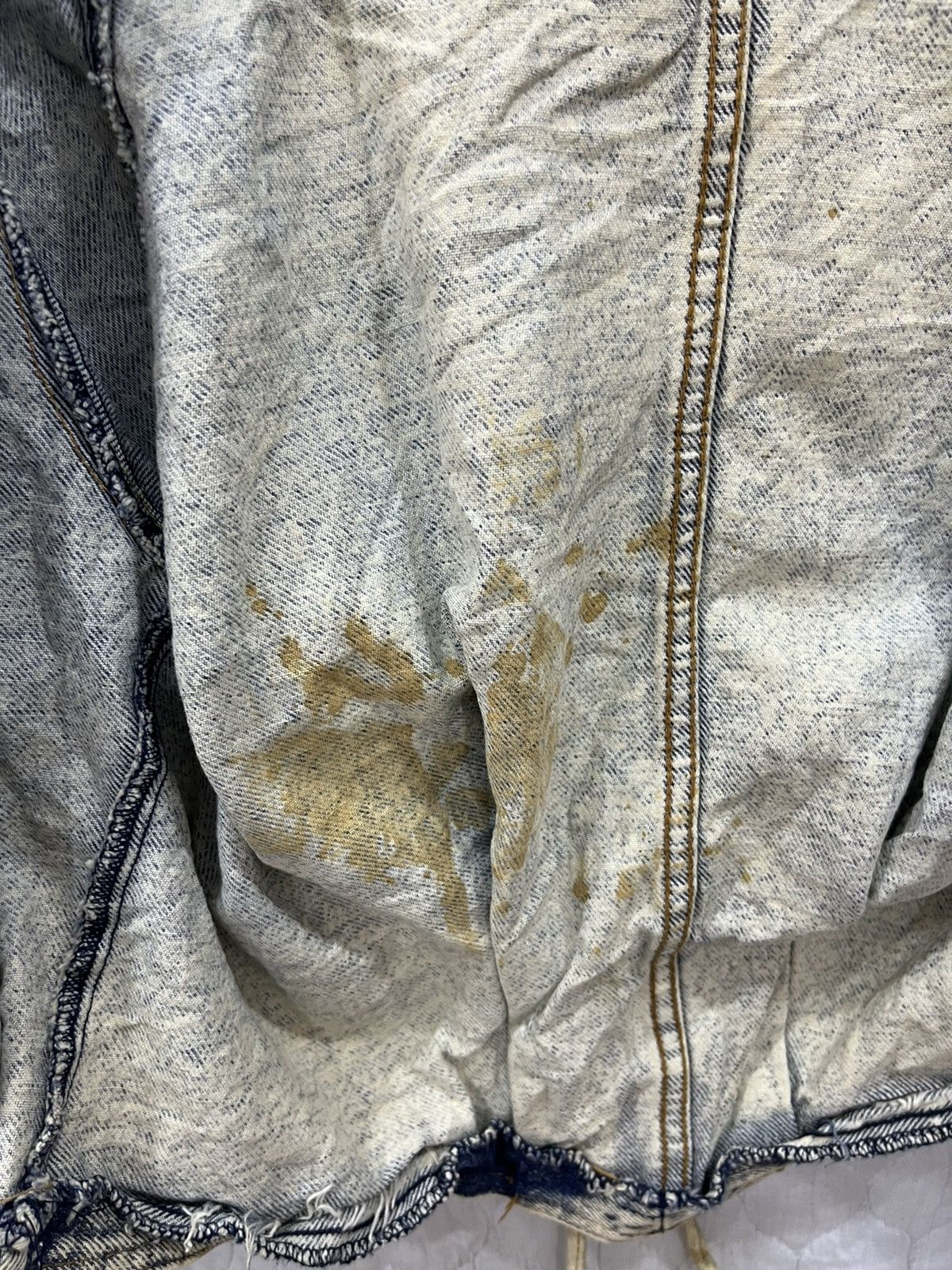 Vintage I. VINTAGE LEARSI ACID WASH DENIM JACKET Size US S / EU 44-46 / 1 - 9 Thumbnail