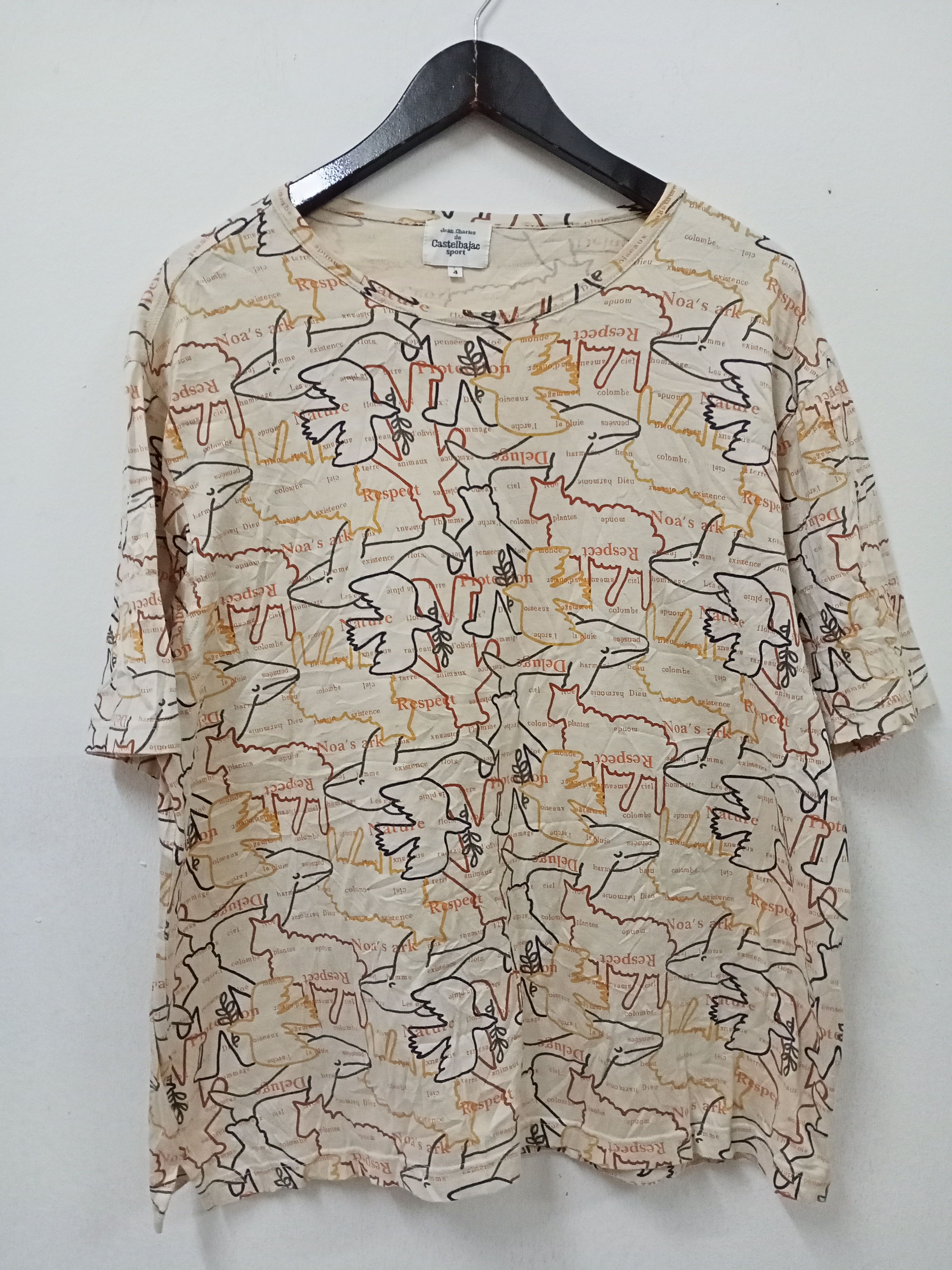 Jean Charles De Castelbajac Jean Chales De Castelbajac Animal Overprint Tee Size US XL / EU 56 / 4 - 1 Thumbnail