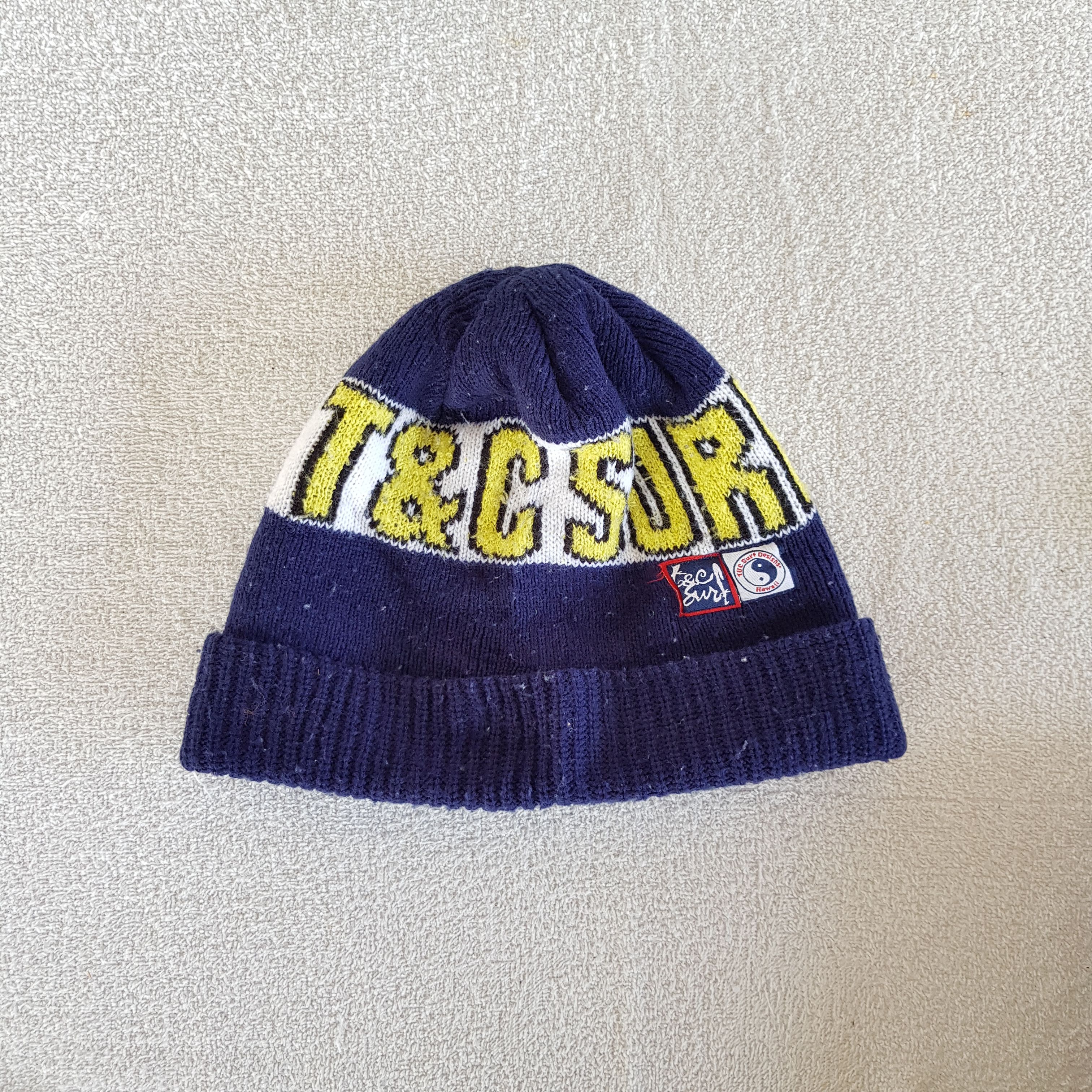 Japanese Brand × Vintage T&C Surf Beanie Snow Cap Surfwear Hats - AC10300. Size ONE SIZE - 6 Thumbnail