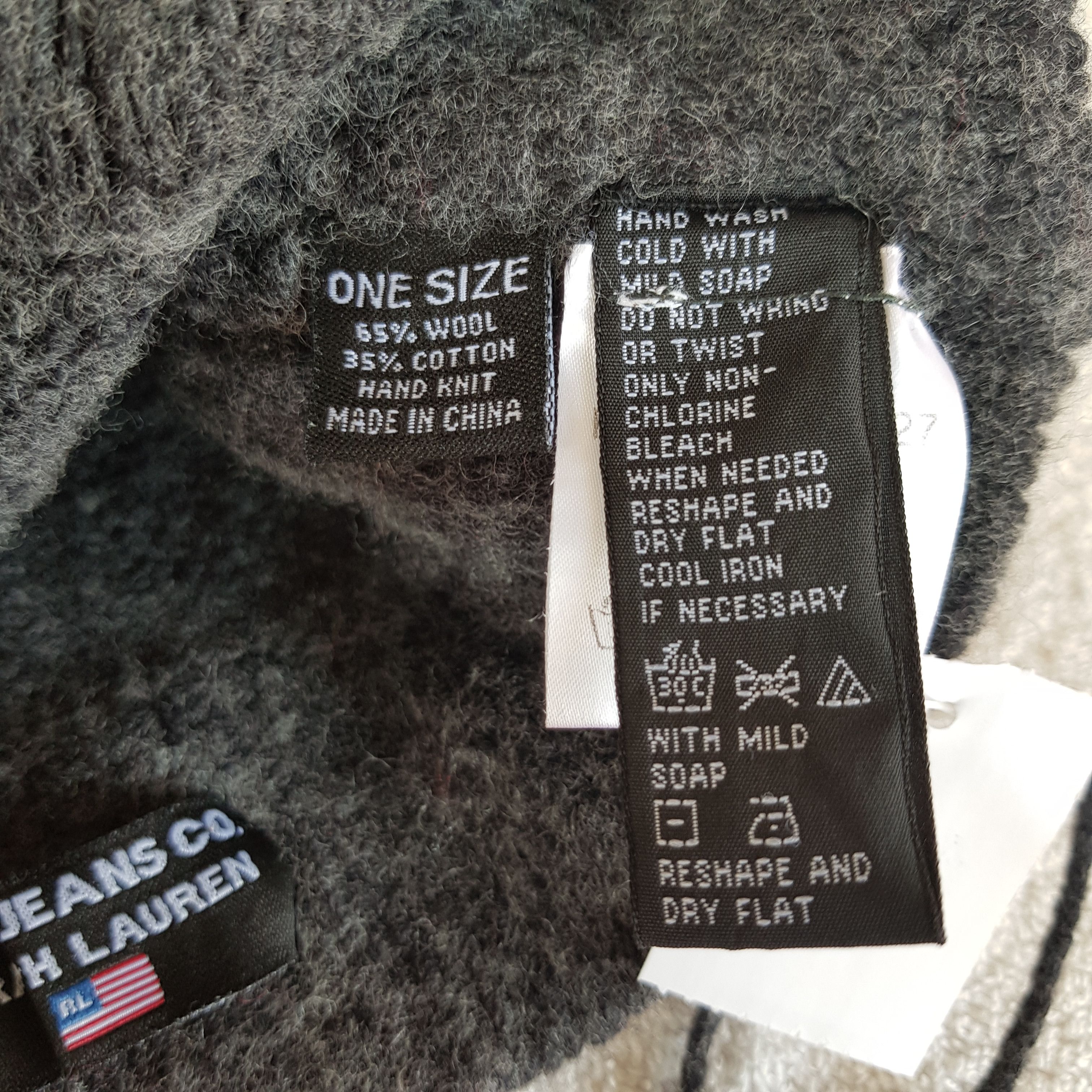 Japanese Brand × Vintage Polo Jeans Beanie Snow Cap Ralph Lauren Hats - AC10413. Size ONE SIZE - 7 Thumbnail
