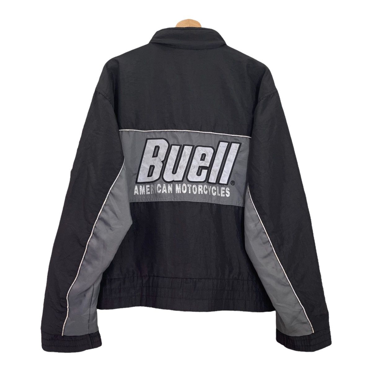 Vintage Buell American Motorcycles Zipper Jacket Size M
