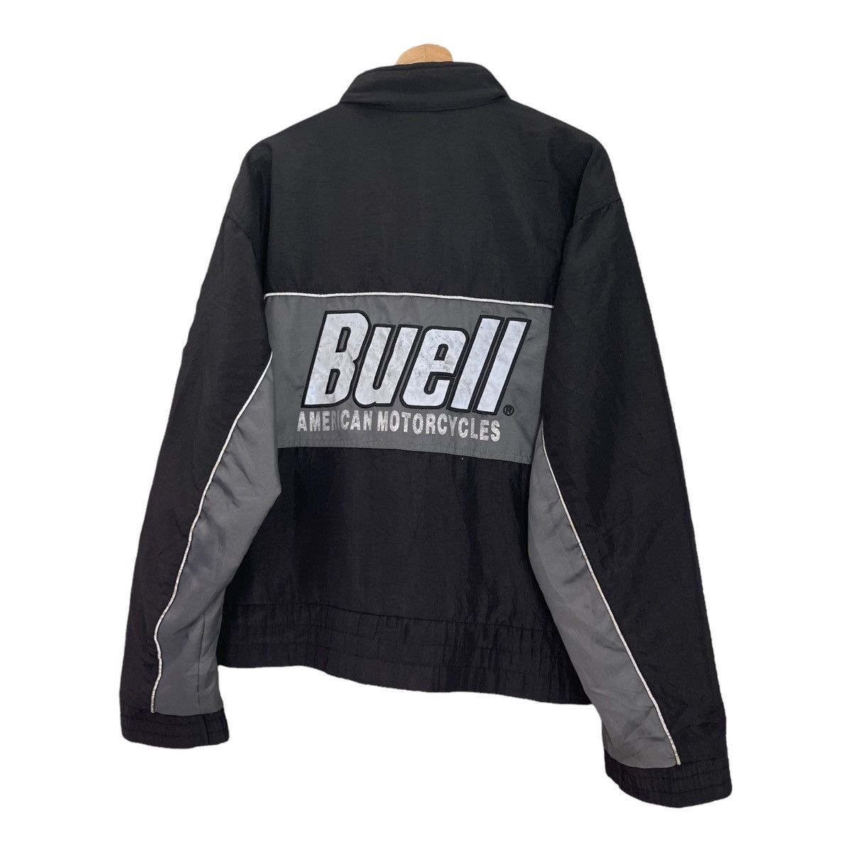 Vintage Buell American Motorcycles Zipper Jacket Size M