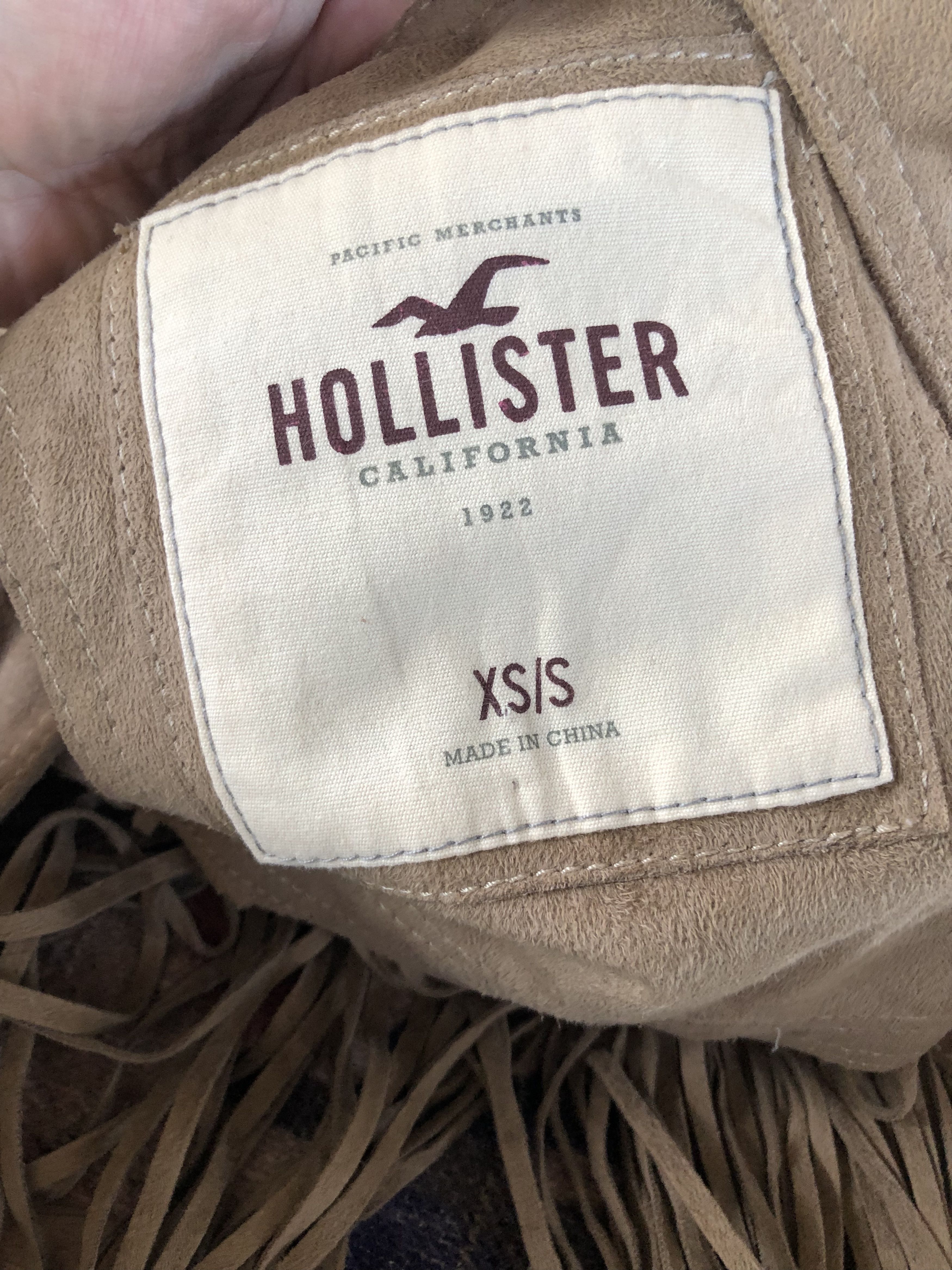Hollister WESTERN FRINGE POLY SUEDE VEST Size US XS / EU 42 / 0 - 4 Thumbnail
