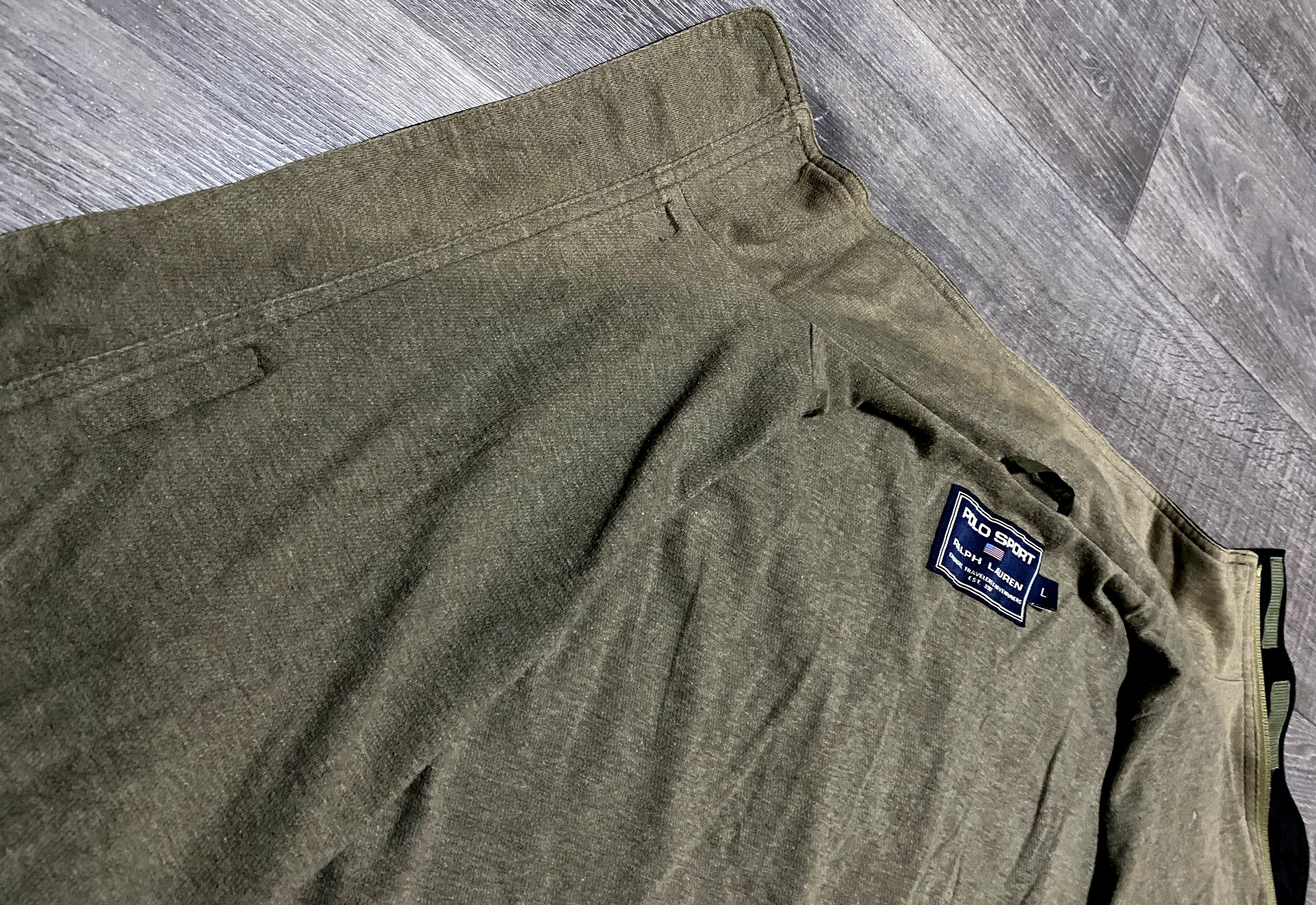 Polo Ralph Lauren Vintage Polo Sport Ralph Lauren Olive Zip Sleeveless Vest Size US L / EU 52-54 / 3 - 18 Thumbnail