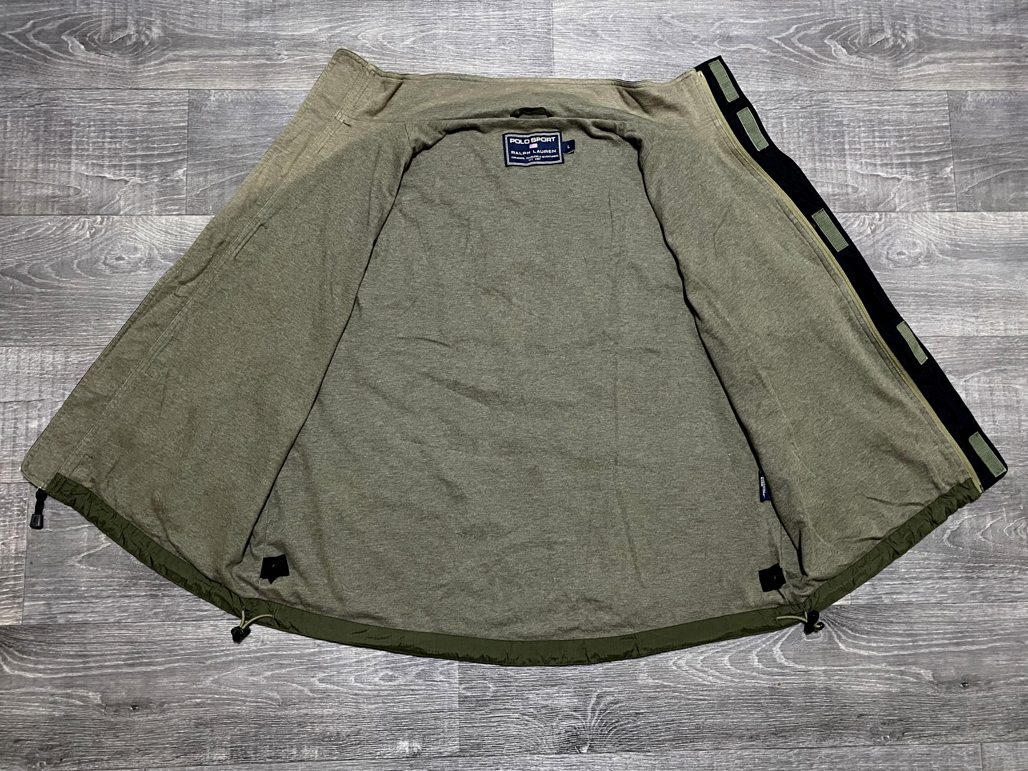 Polo Ralph Lauren Vintage Polo Sport Ralph Lauren Olive Zip Sleeveless Vest Size US L / EU 52-54 / 3 - 5 Thumbnail