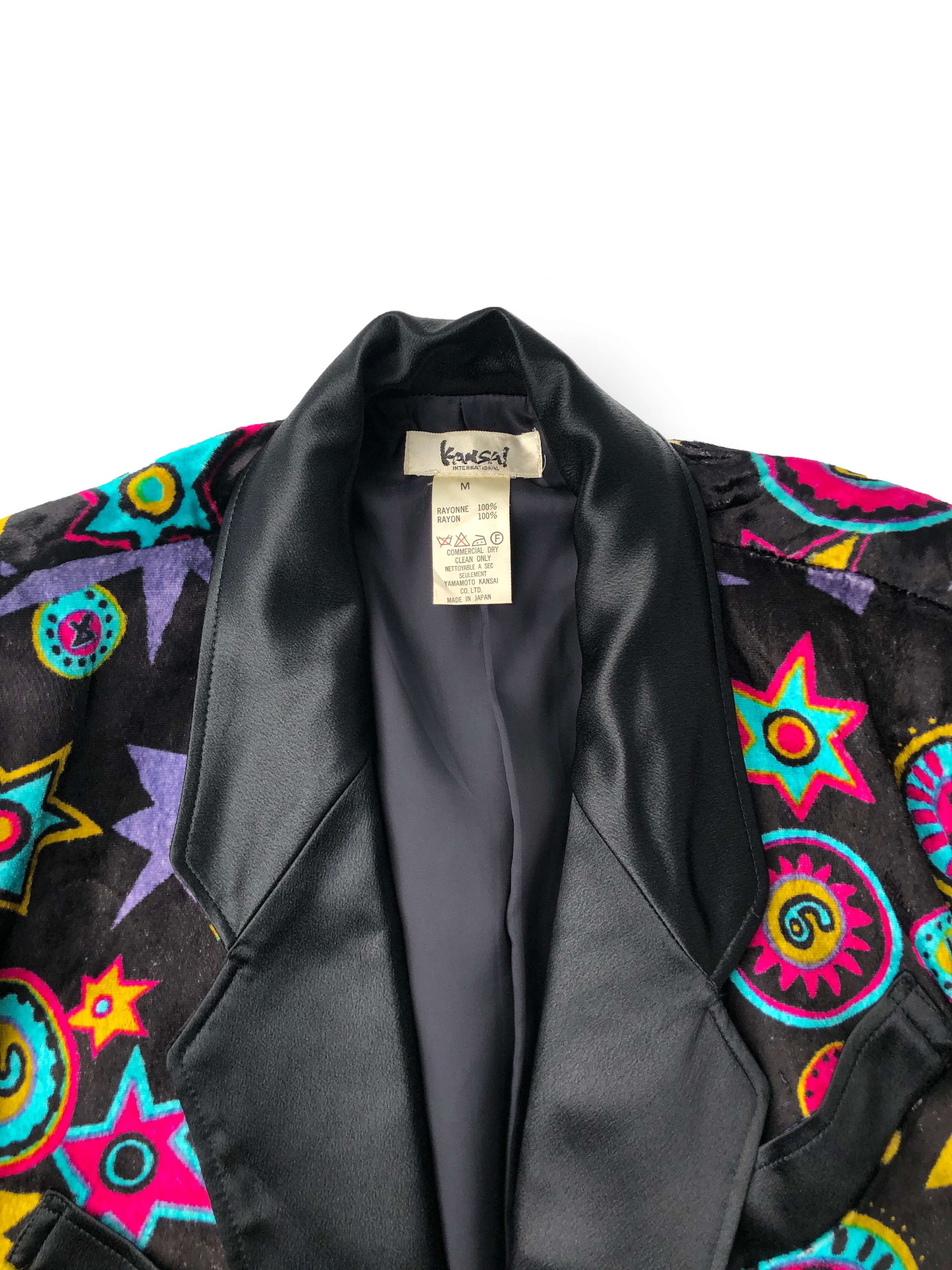 Kansai Yamamoto KANSAI INTERNATIONAL rayon velvet tuxedo Size US L / EU 52-54 / 3 - 4 Thumbnail