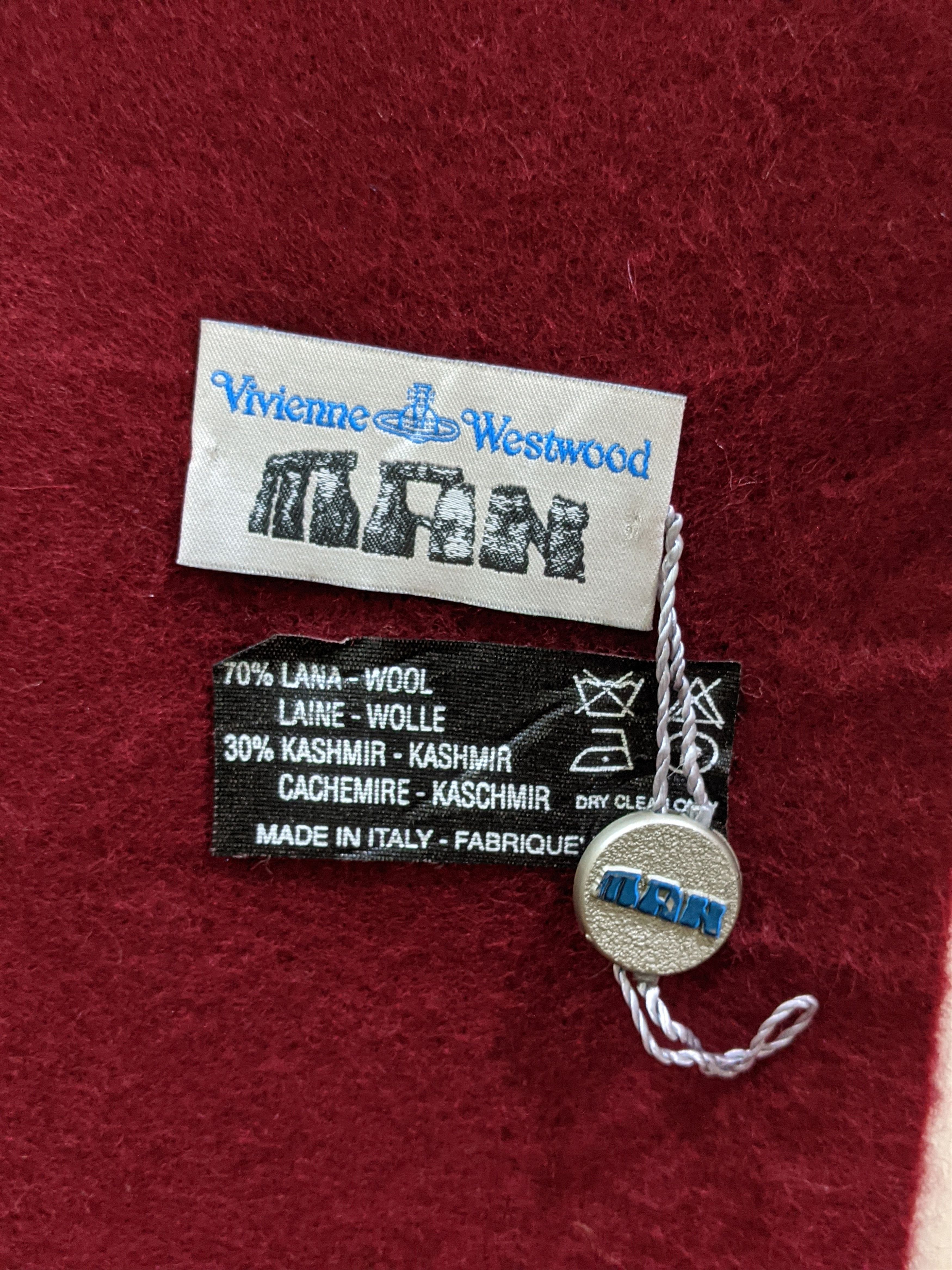 Vivienne Westwood Vivienne Westwood Made in Italy Wool Muffler Size ONE SIZE - 3 Thumbnail