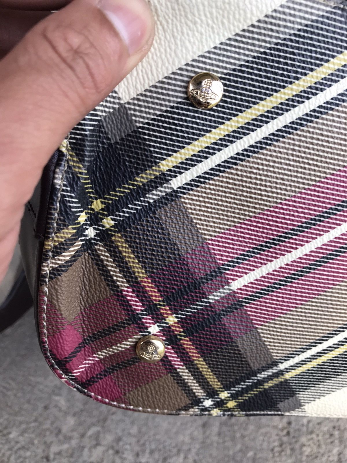 Vivienne Westwood Viviene Westwood Plaid Bucket Bag Size ONE SIZE - 10 Thumbnail