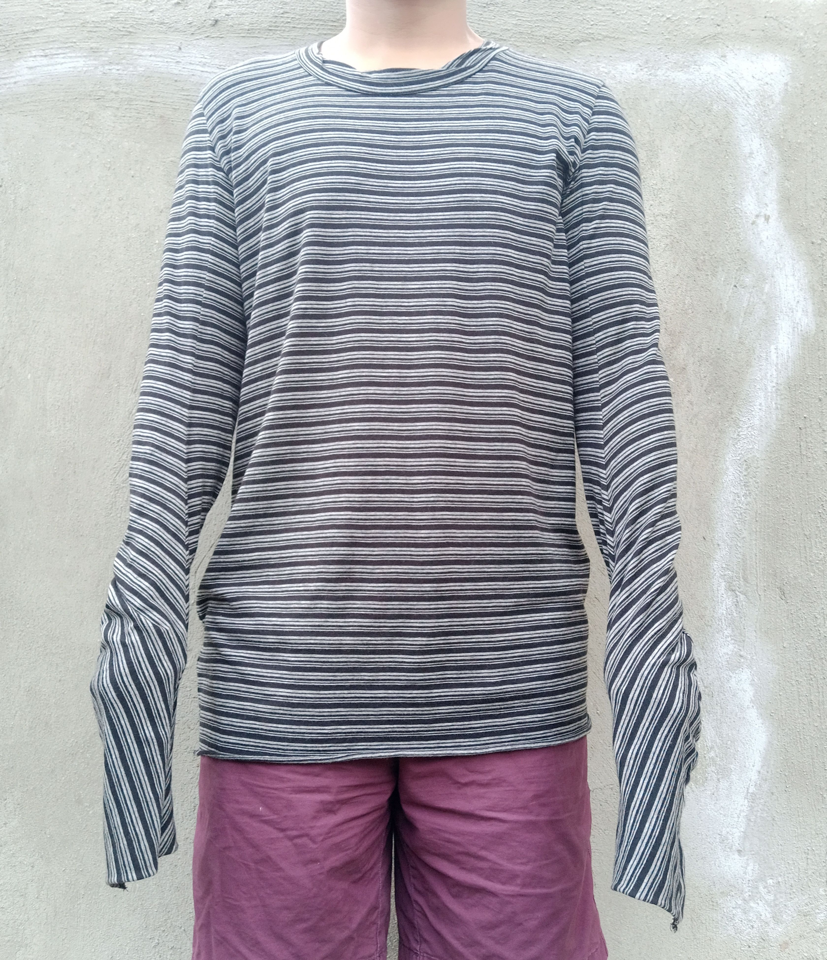 Attachment Curved Sleeves Stripe Long Sleeves Size US M / EU 48-50 / 2 - 11 Thumbnail
