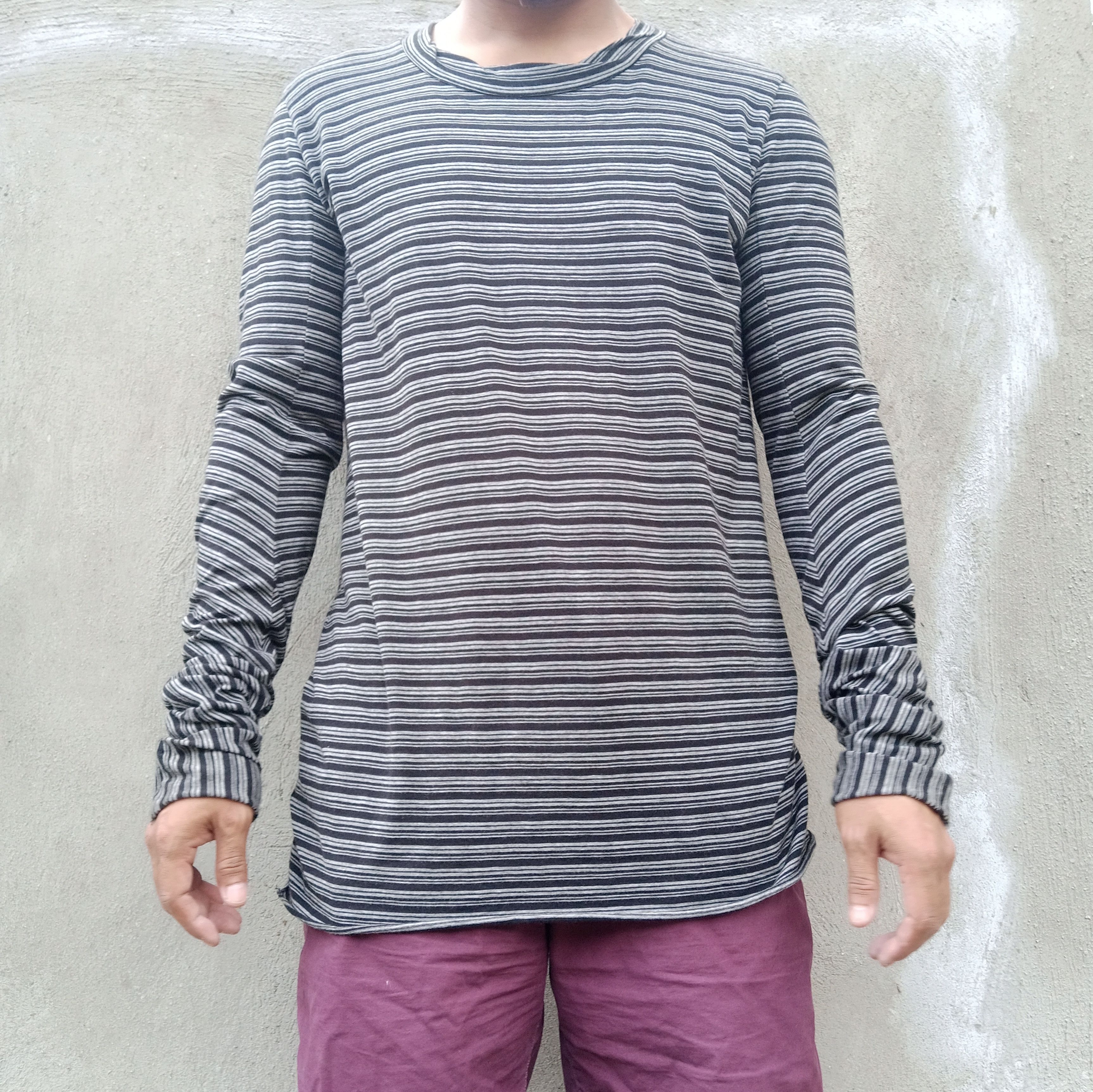 Attachment Curved Sleeves Stripe Long Sleeves Size US M / EU 48-50 / 2 - 10 Thumbnail