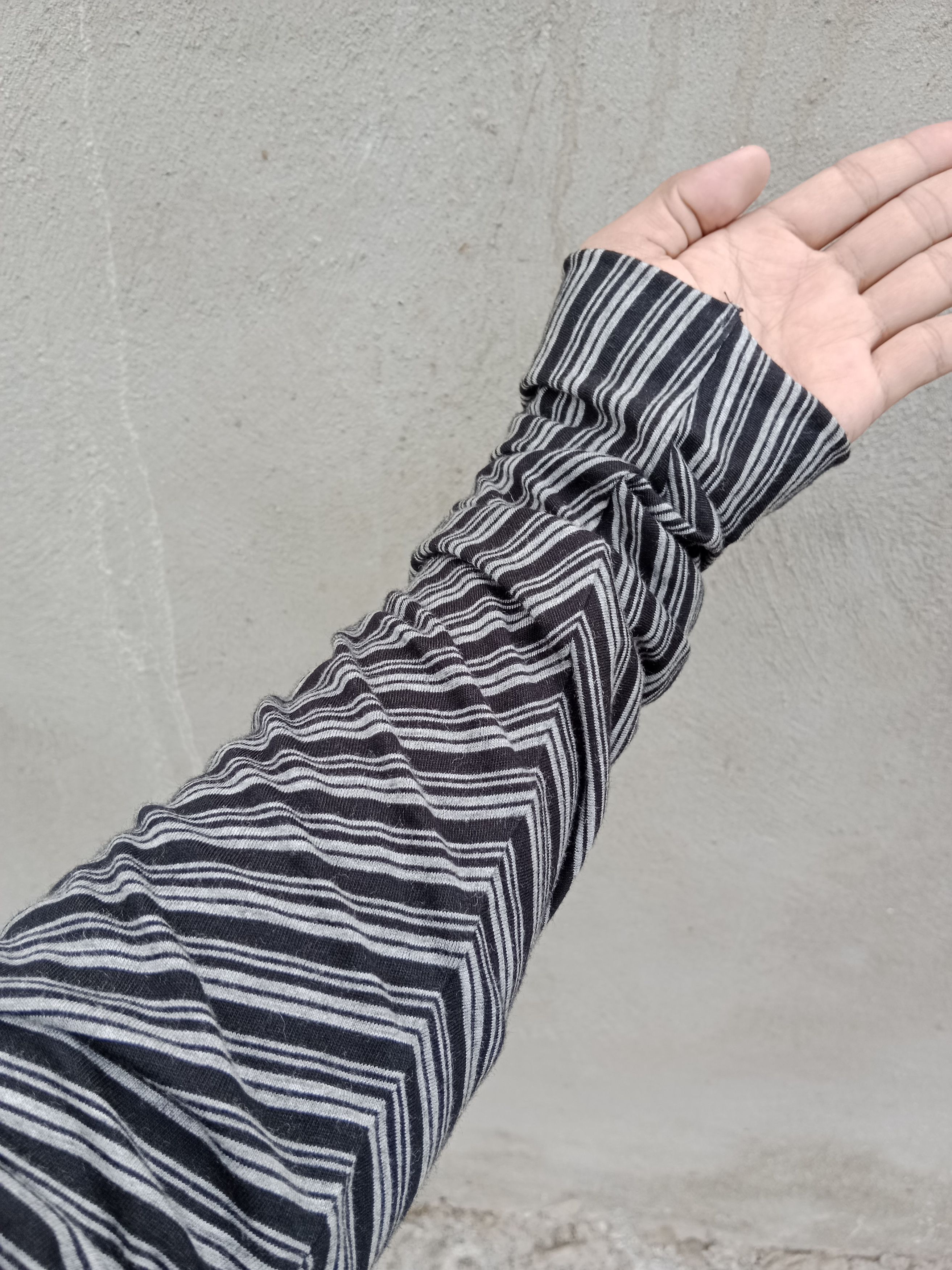 Attachment Curved Sleeves Stripe Long Sleeves Size US M / EU 48-50 / 2 - 9 Thumbnail