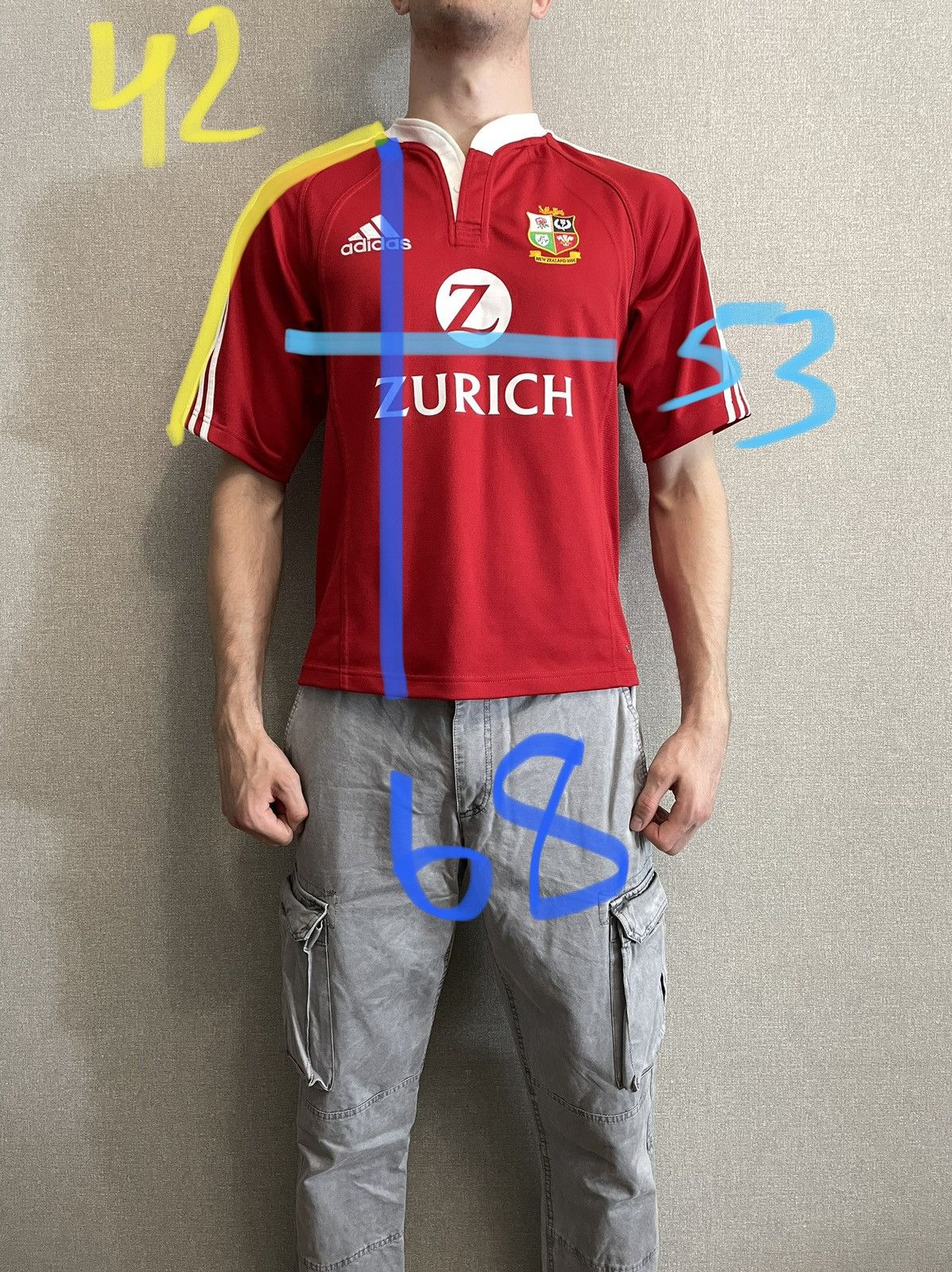 Adidas × Vintage British & Irish Lions Team Jersey Rugby Shirt Adidas Vintage Size US S / EU 44-46 / 1 - 14 Thumbnail