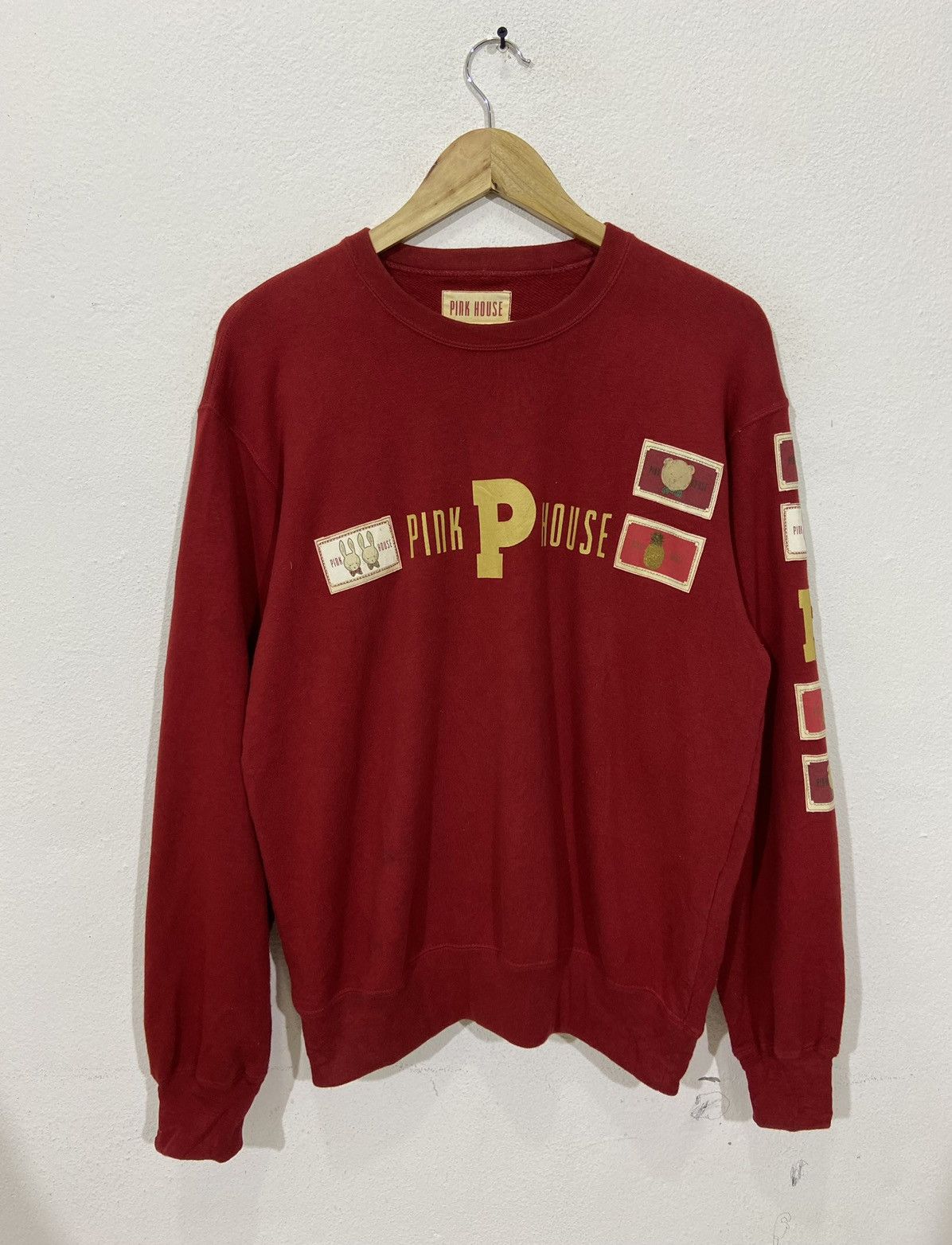 Japanese Brand × Pink House Pink House Embroidery Pull Over Sweatshirts Size US L / EU 52-54 / 3 - 1 Thumbnail