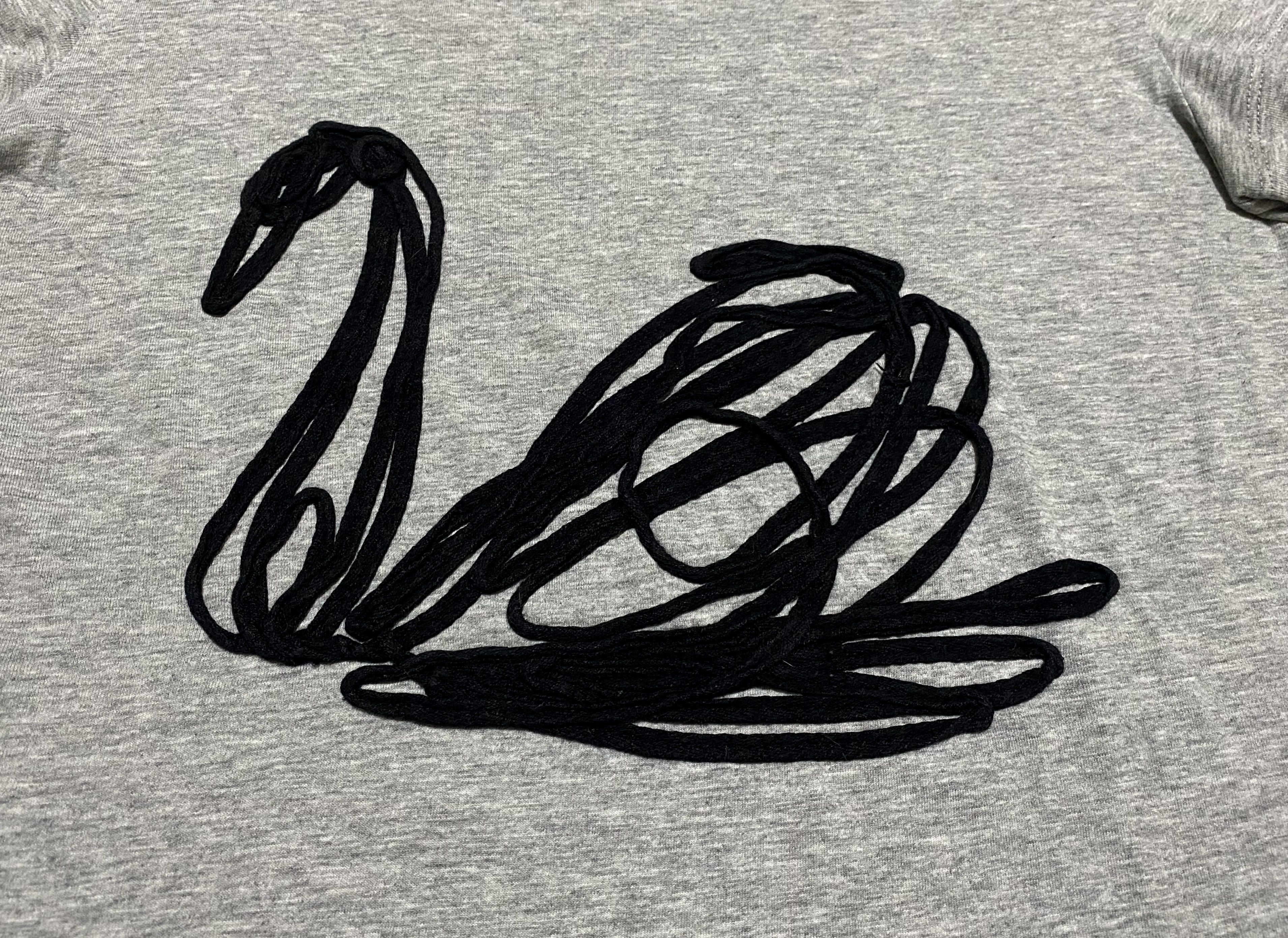 Stella McCartney Women's Stella McCartney Embroidery Swan Cotton T-shirt Size ONE SIZE - 6 Thumbnail