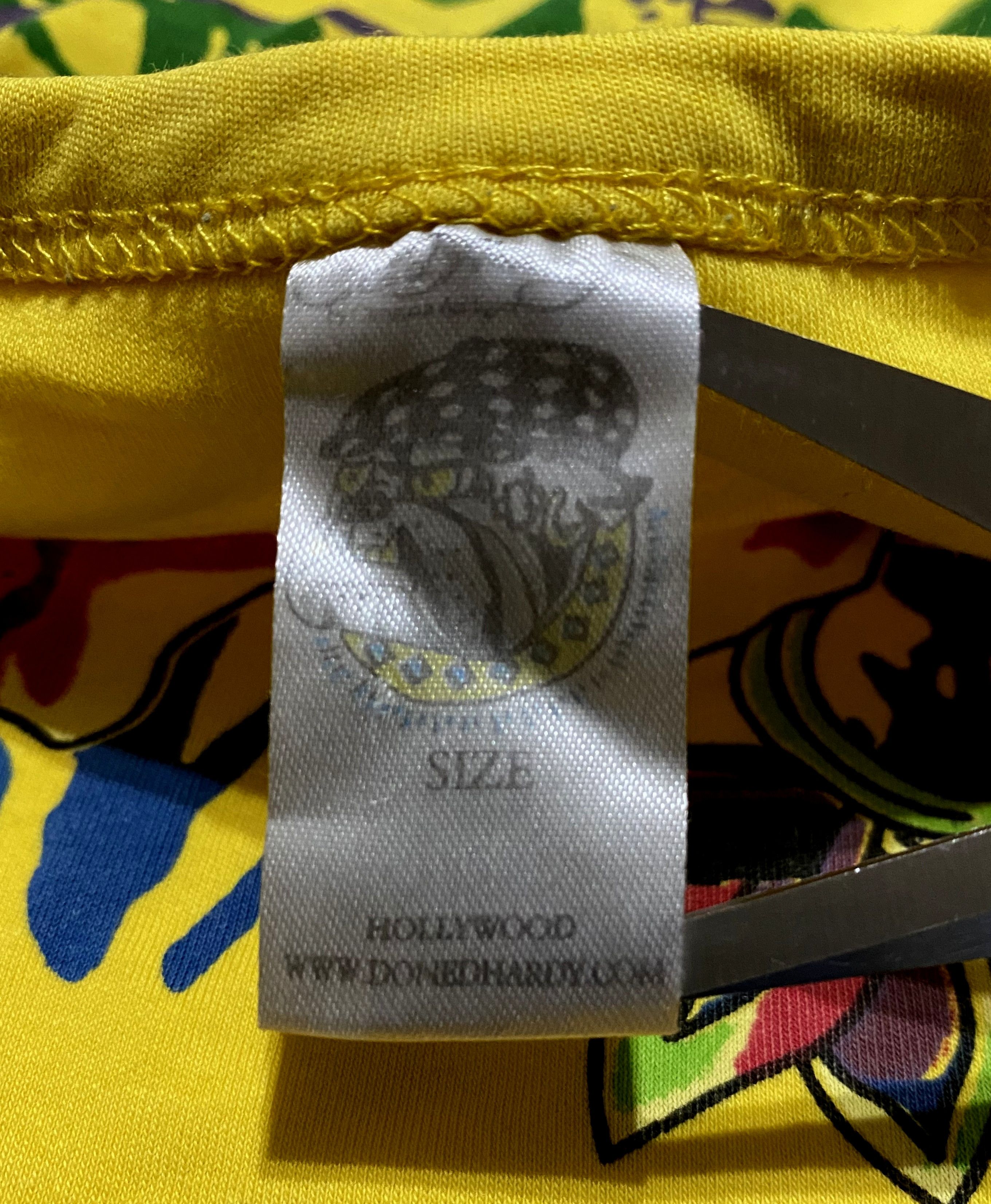 Ed Hardy Ed Hardy Big Print Longsleeve Multicolor Yellow Cotton Shirt Size US L / EU 52-54 / 3 - 9 Thumbnail