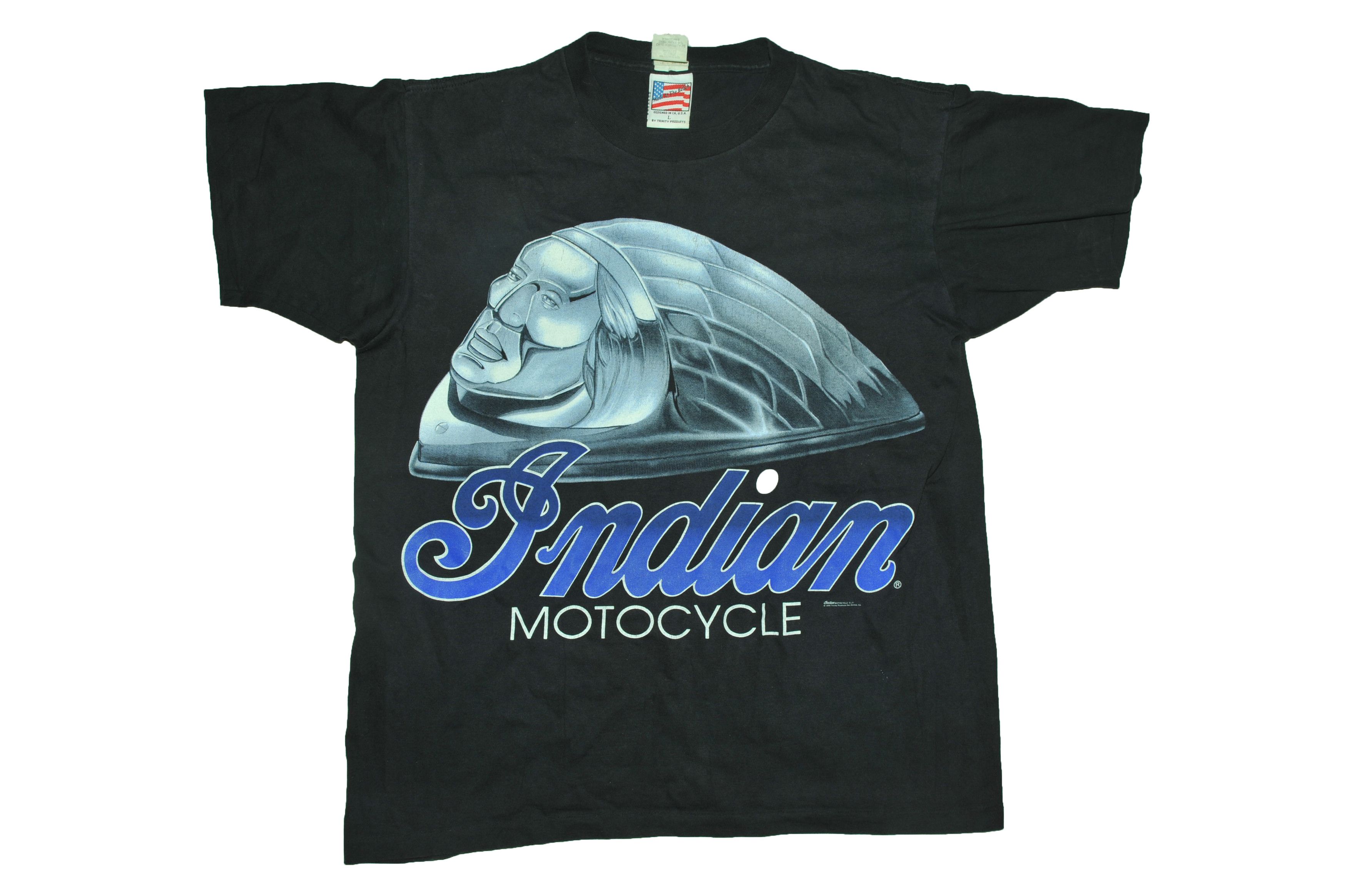 Indian Motorcycle Vintage 90s 1995 Indian Motocycle T-shirt Size US L / EU 52-54 / 3 - 1 Thumbnail