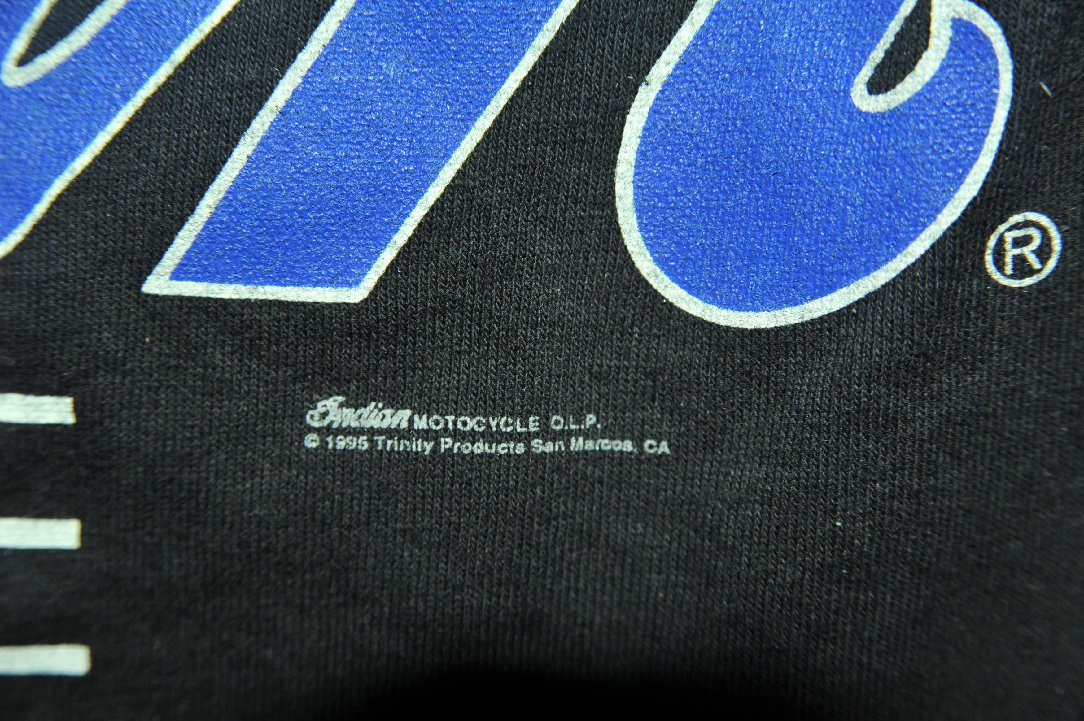 Indian Motorcycle Vintage 90s 1995 Indian Motocycle T-shirt Size US L / EU 52-54 / 3 - 2 Thumbnail