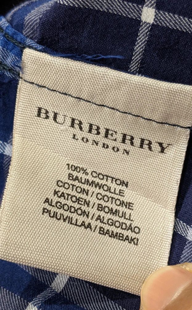 Burberry Authentic Burberry LS Made in UK Button Ups L fits XL Size US L / EU 52-54 / 3 - 2 Thumbnail