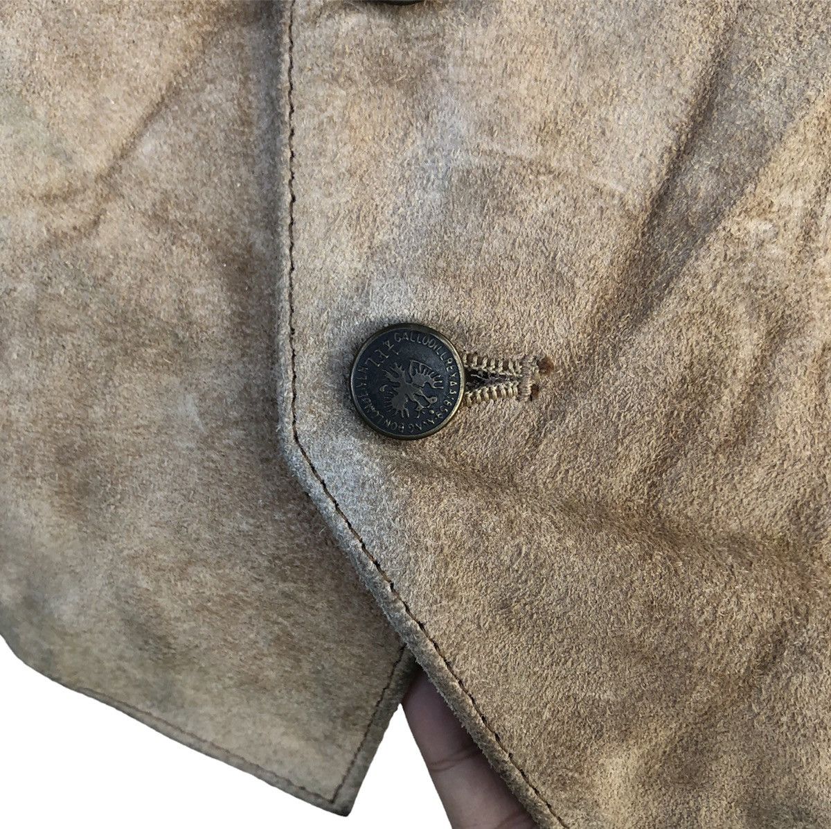 American Apparel × Cowboy Equipment × Next Level Apparel Vintage Indio Bondage Cowboy Equipment Leather Suade Vest Size US S / EU 44-46 / 1 - 6 Thumbnail