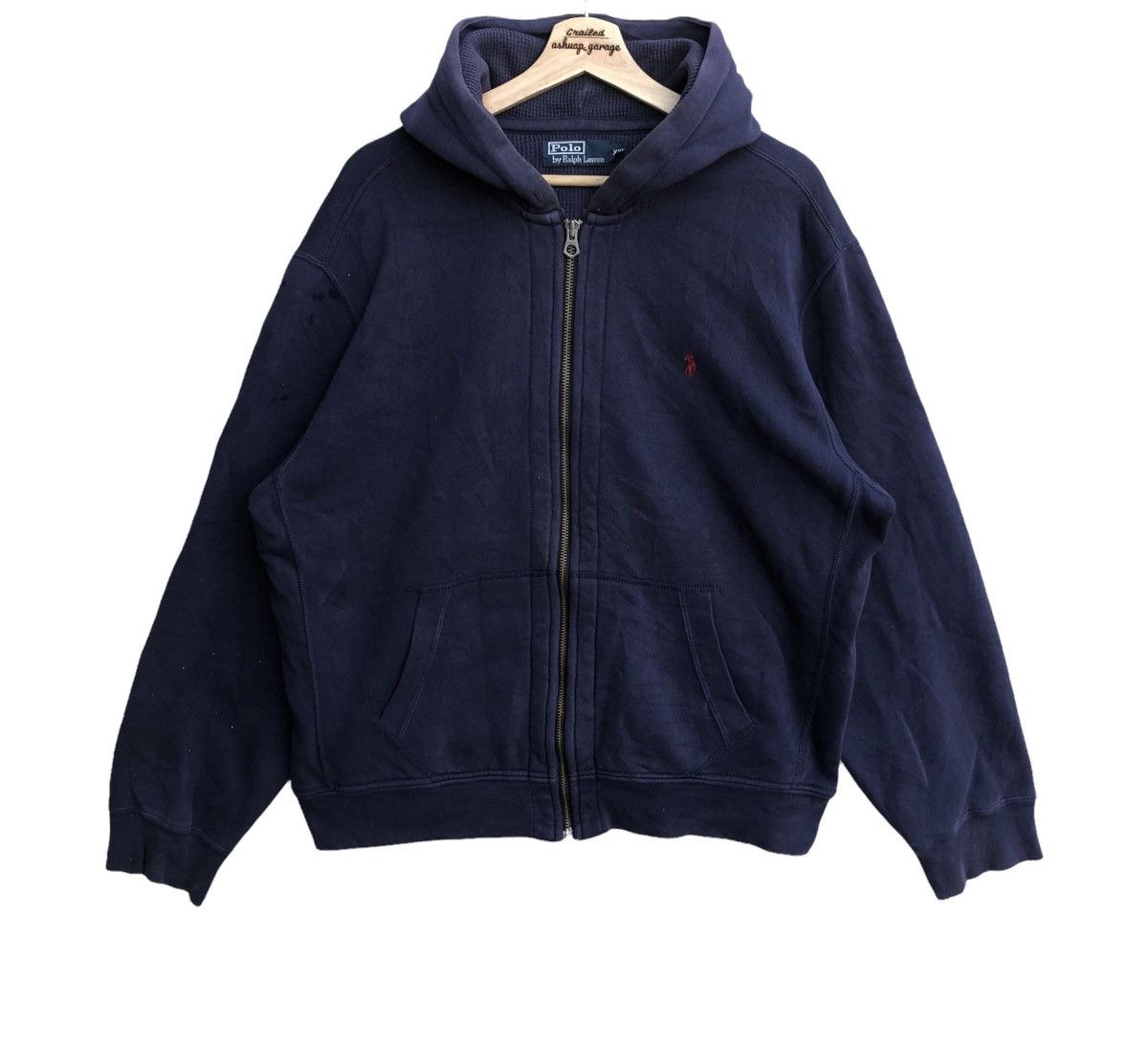 Polo Ralph Lauren × Ralph Lauren Oversized Polo Ralph Lauren Distressed Hoodie 0-1 Size US XL / EU 56 / 4 - 1 Thumbnail