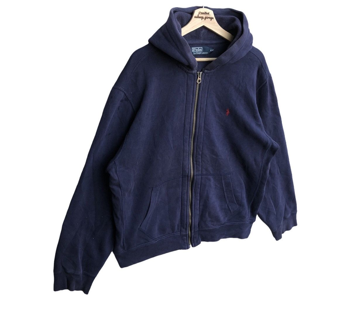 Polo Ralph Lauren × Ralph Lauren Oversized Polo Ralph Lauren Distressed Hoodie 0-1 Size US XL / EU 56 / 4 - 4 Thumbnail