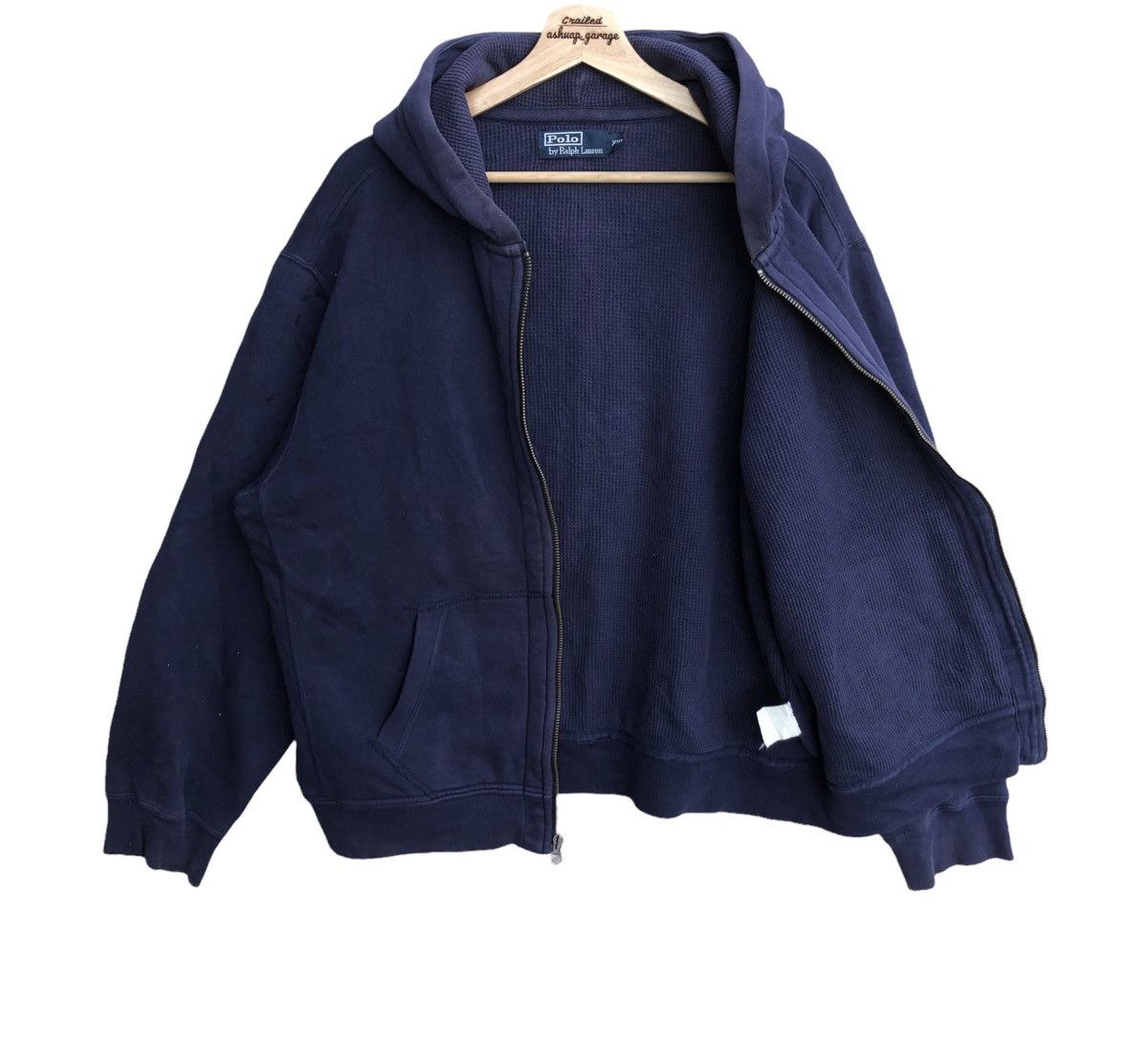 Polo Ralph Lauren × Ralph Lauren Oversized Polo Ralph Lauren Distressed Hoodie 0-1 Size US XL / EU 56 / 4 - 8 Thumbnail