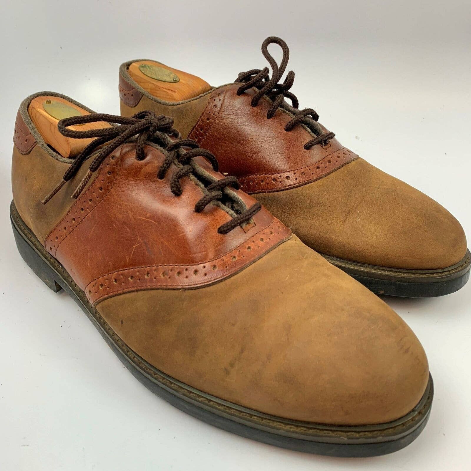 Nunn Bush Nunn Bush 11 US M Men Dress Oxfords Shoes Brown Saddle | Grailed