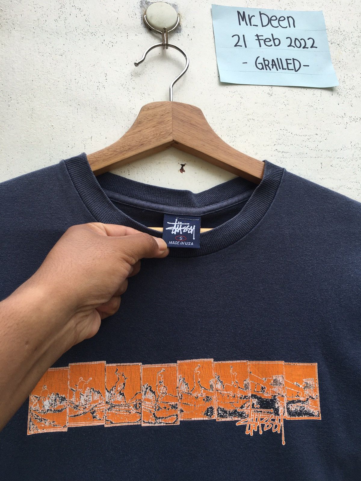 Stussy Vintage Rare Stussy Printed Tshirt Size US S / EU 44-46 / 1 - 8 Thumbnail